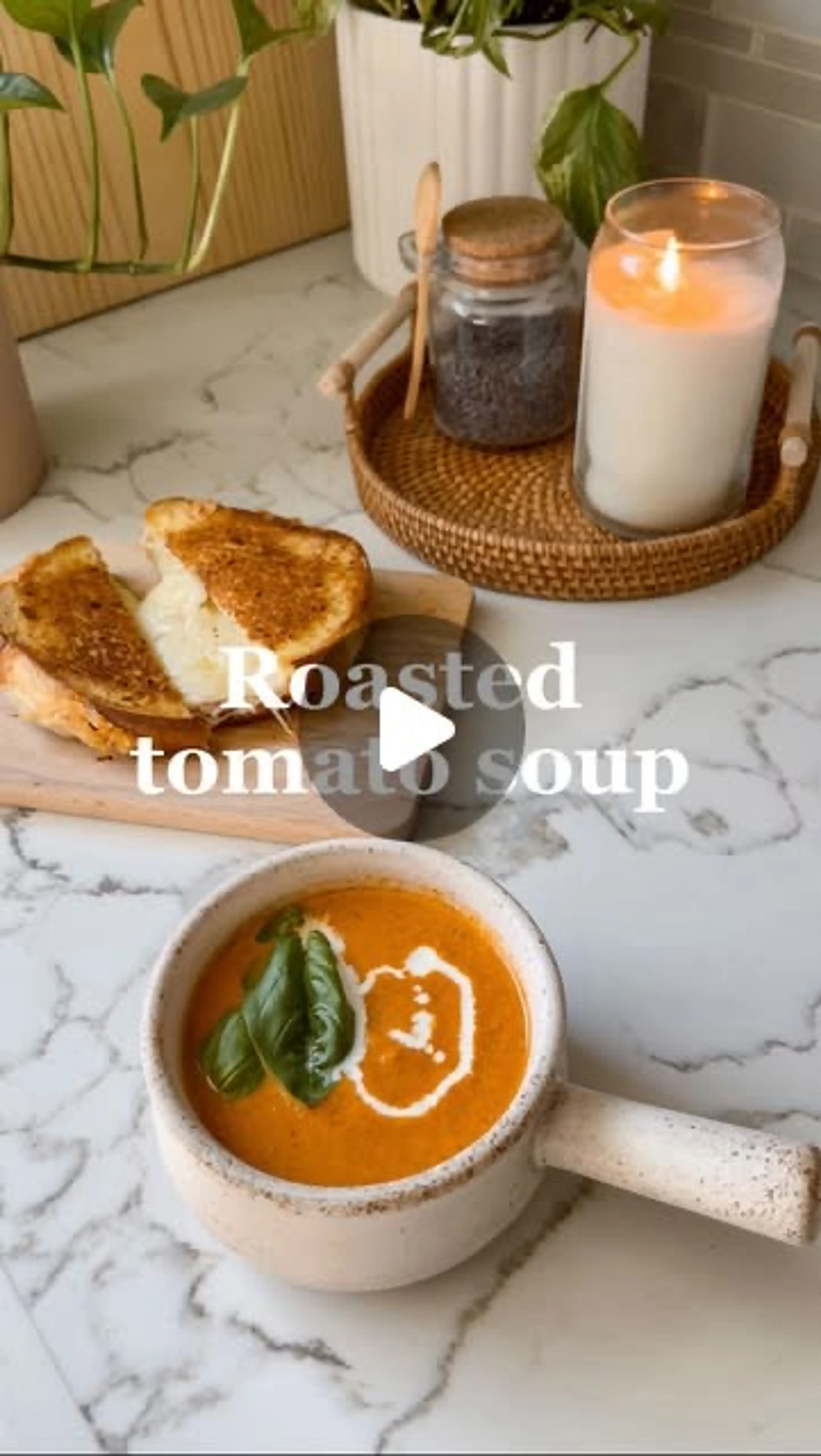 Roasted Tomato Soup & Grilled Cheese