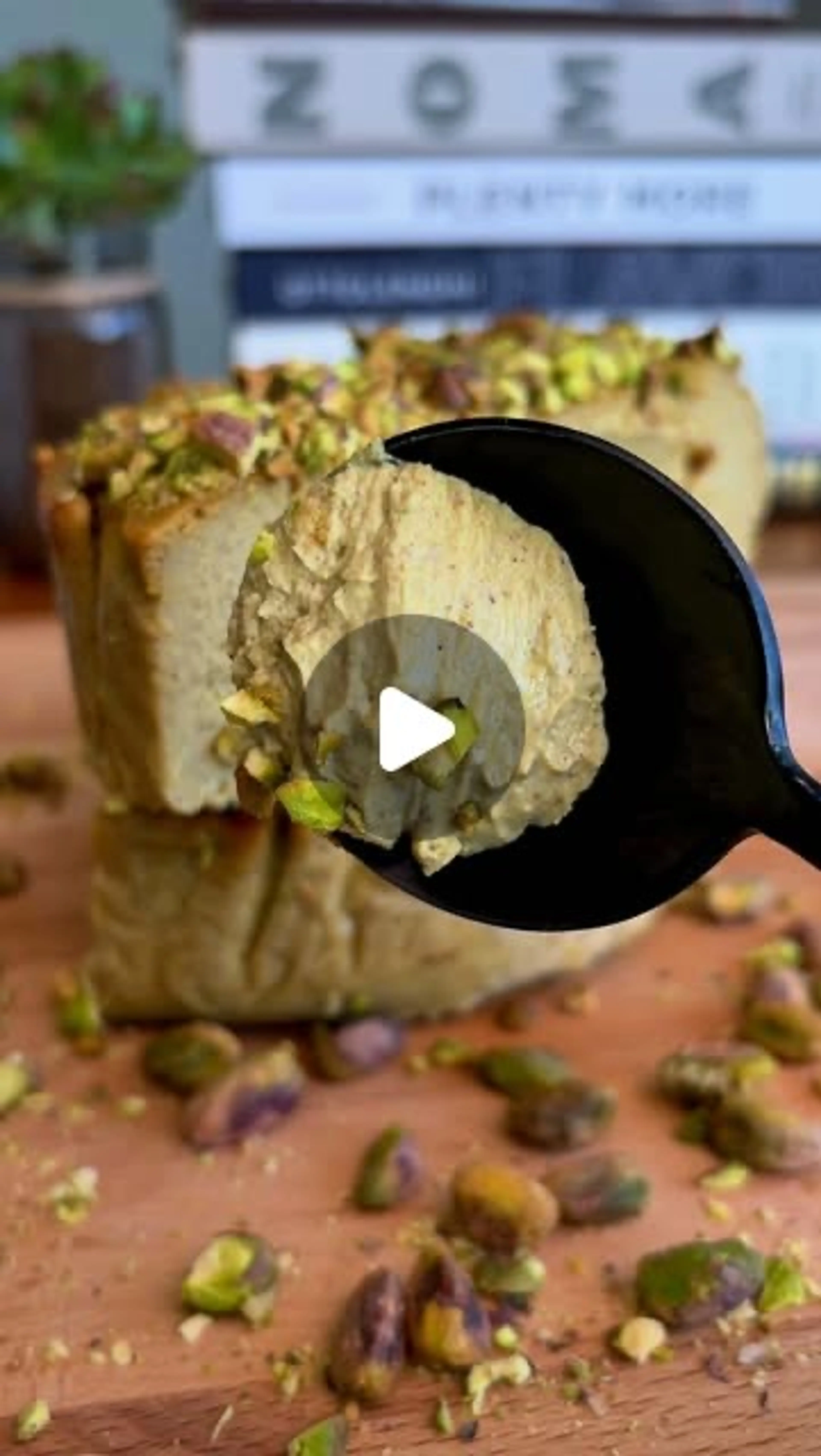 High Protein Pistachio Cheesecake