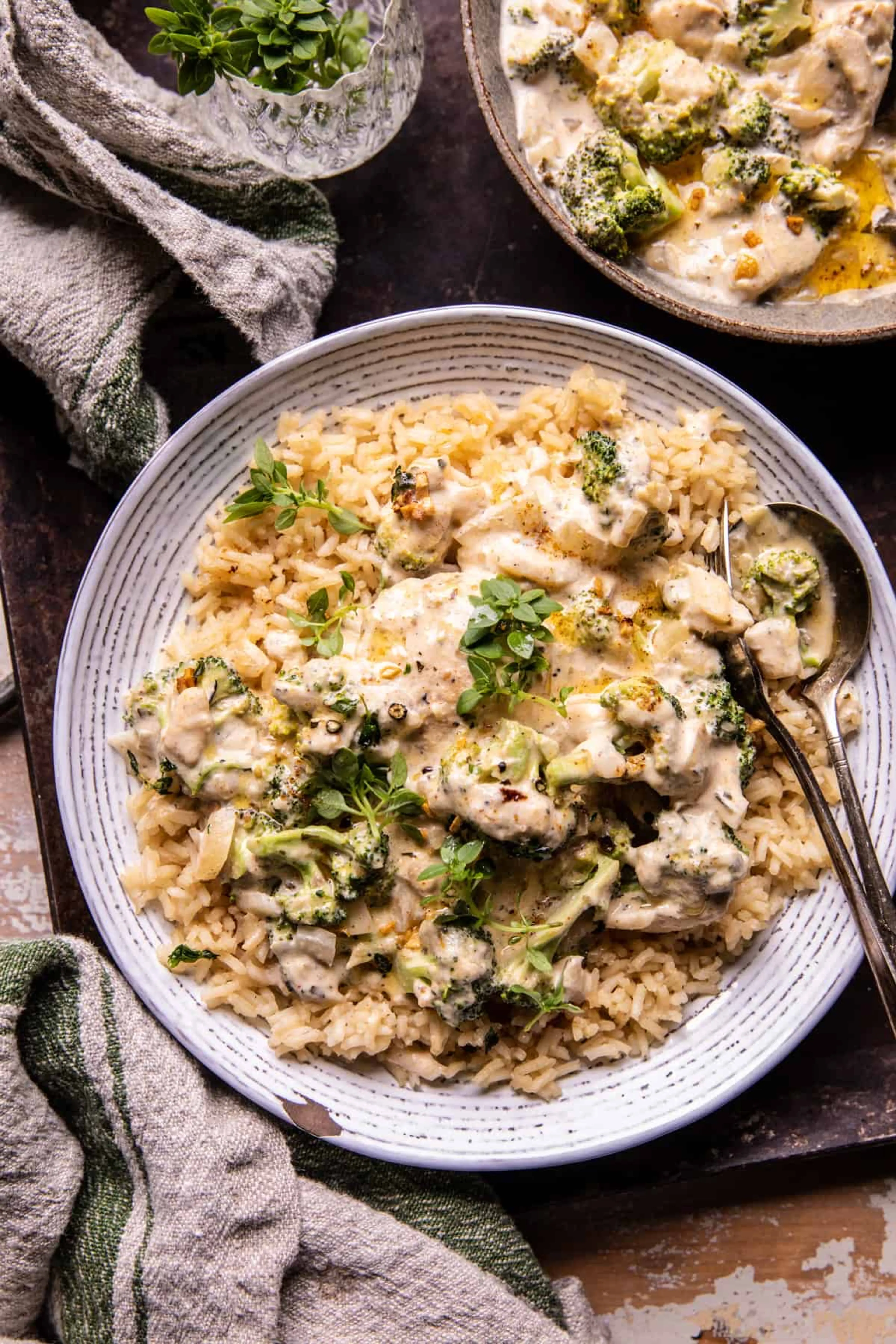 Crockpot Creamy Broccoli Cheddar Chicken.