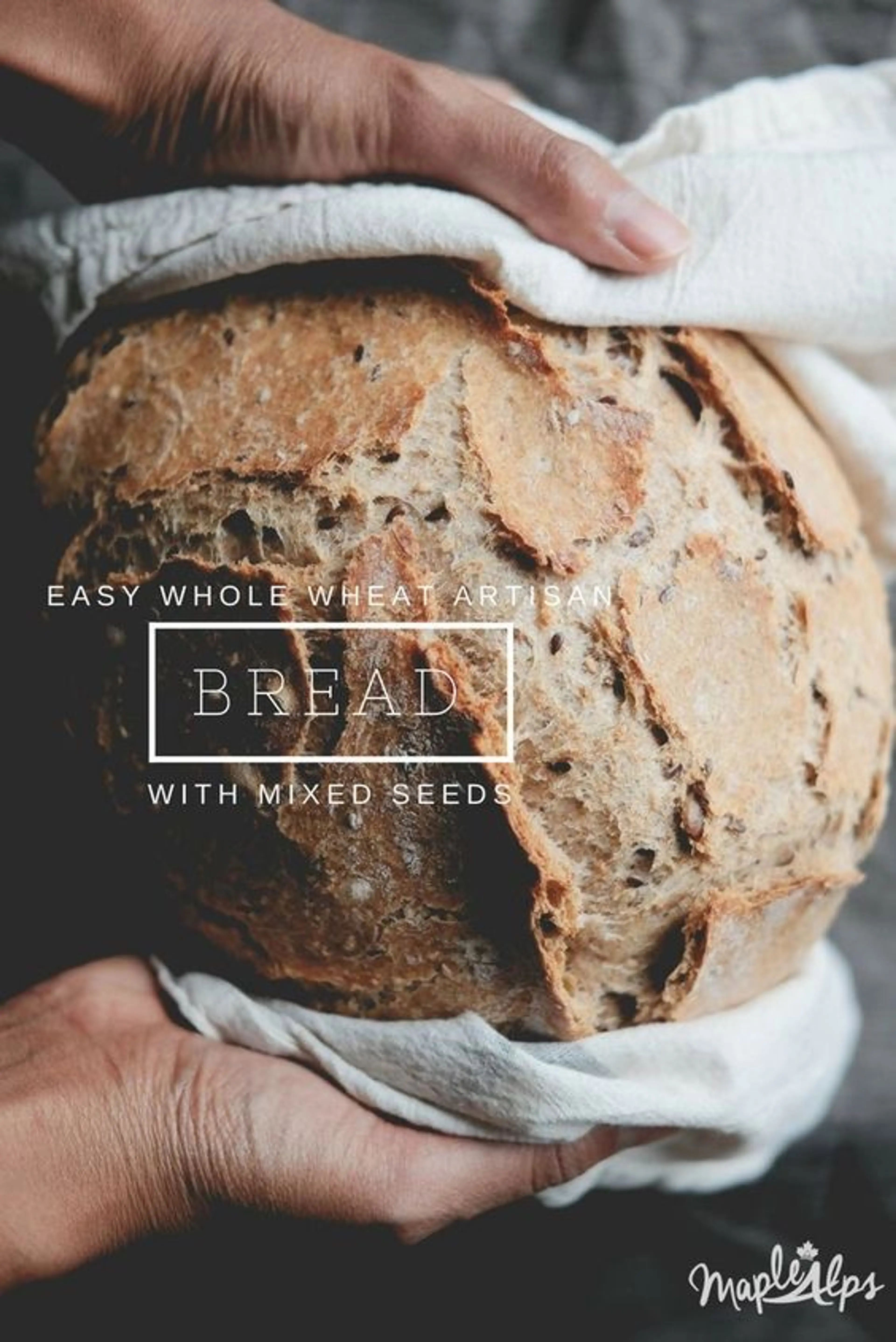 Whole Wheat Artisan Bread With Seeds