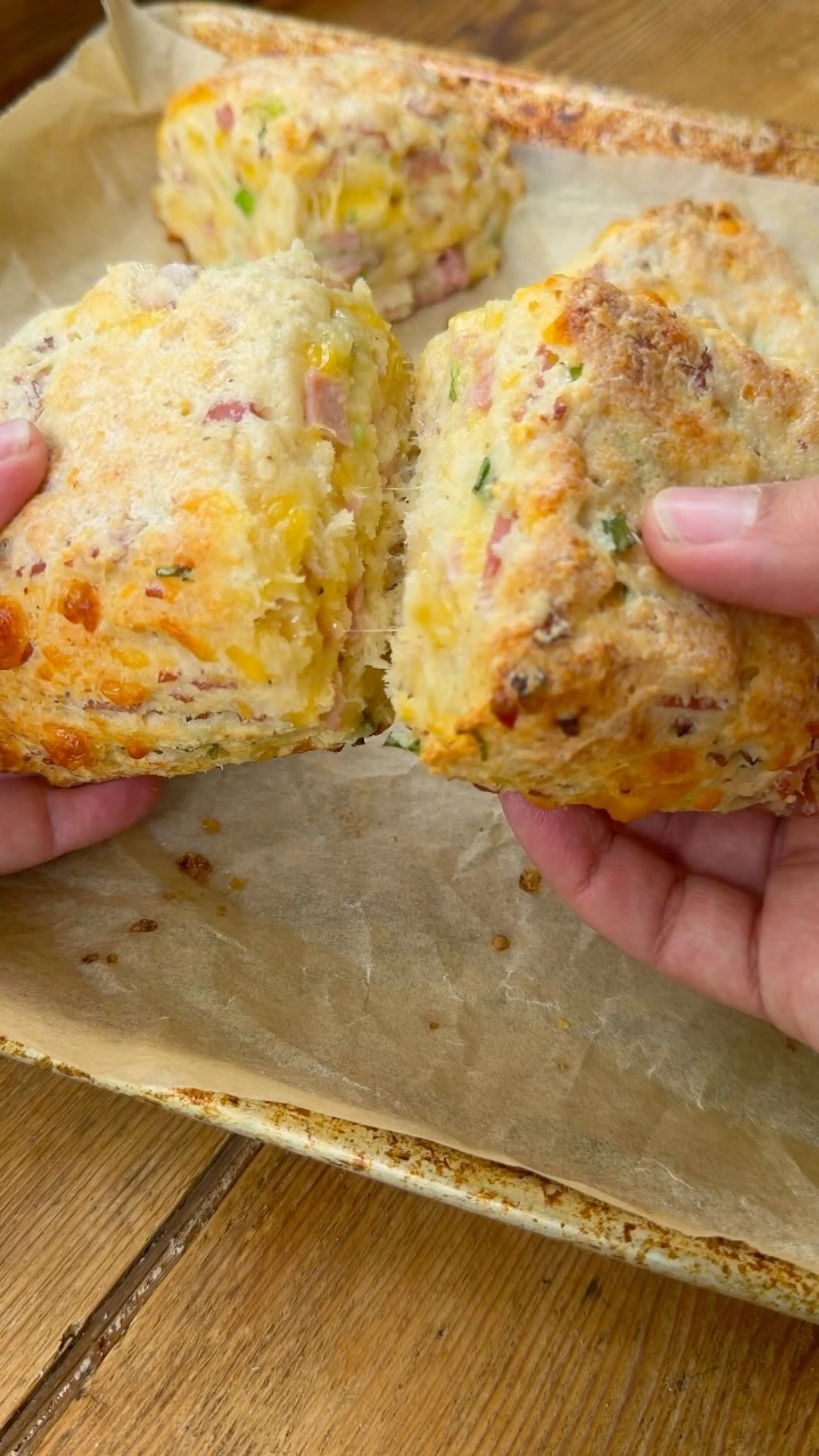 Ham Cheddar + Chive Protein Biscuits! New Favorite Version o