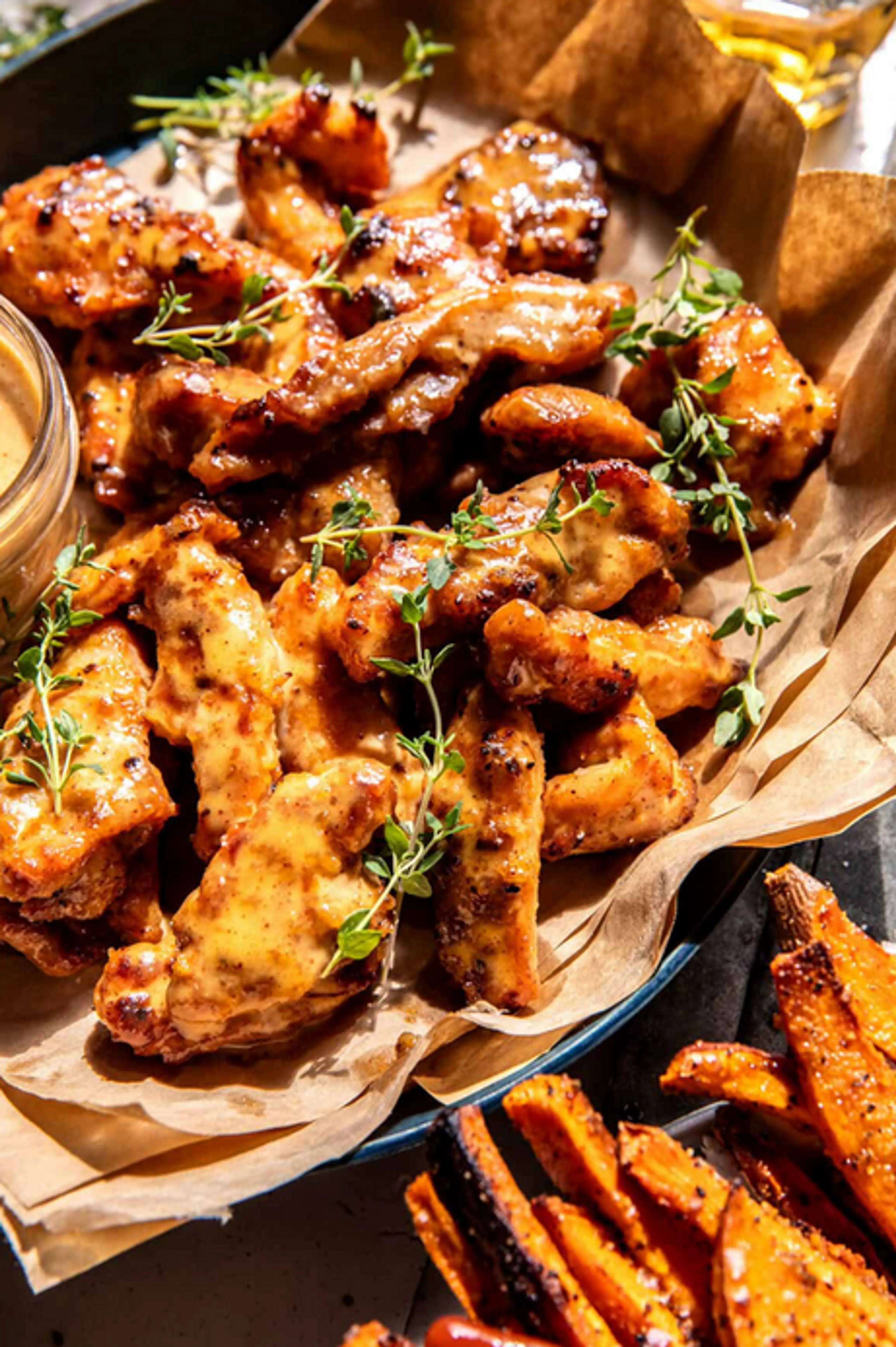 Baked Honey Mustard Boneless Wings