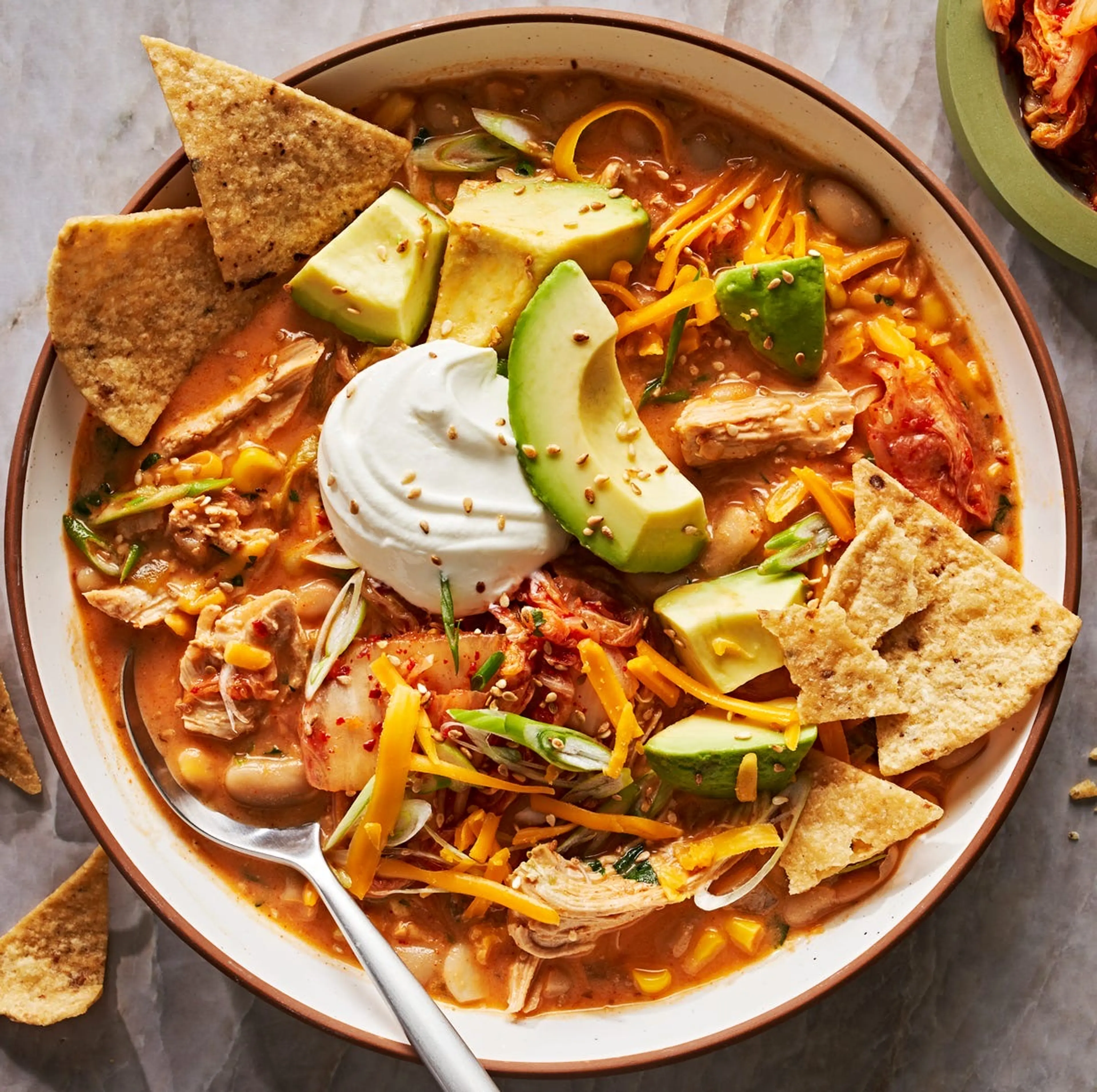 Gochujang White Chicken Chili