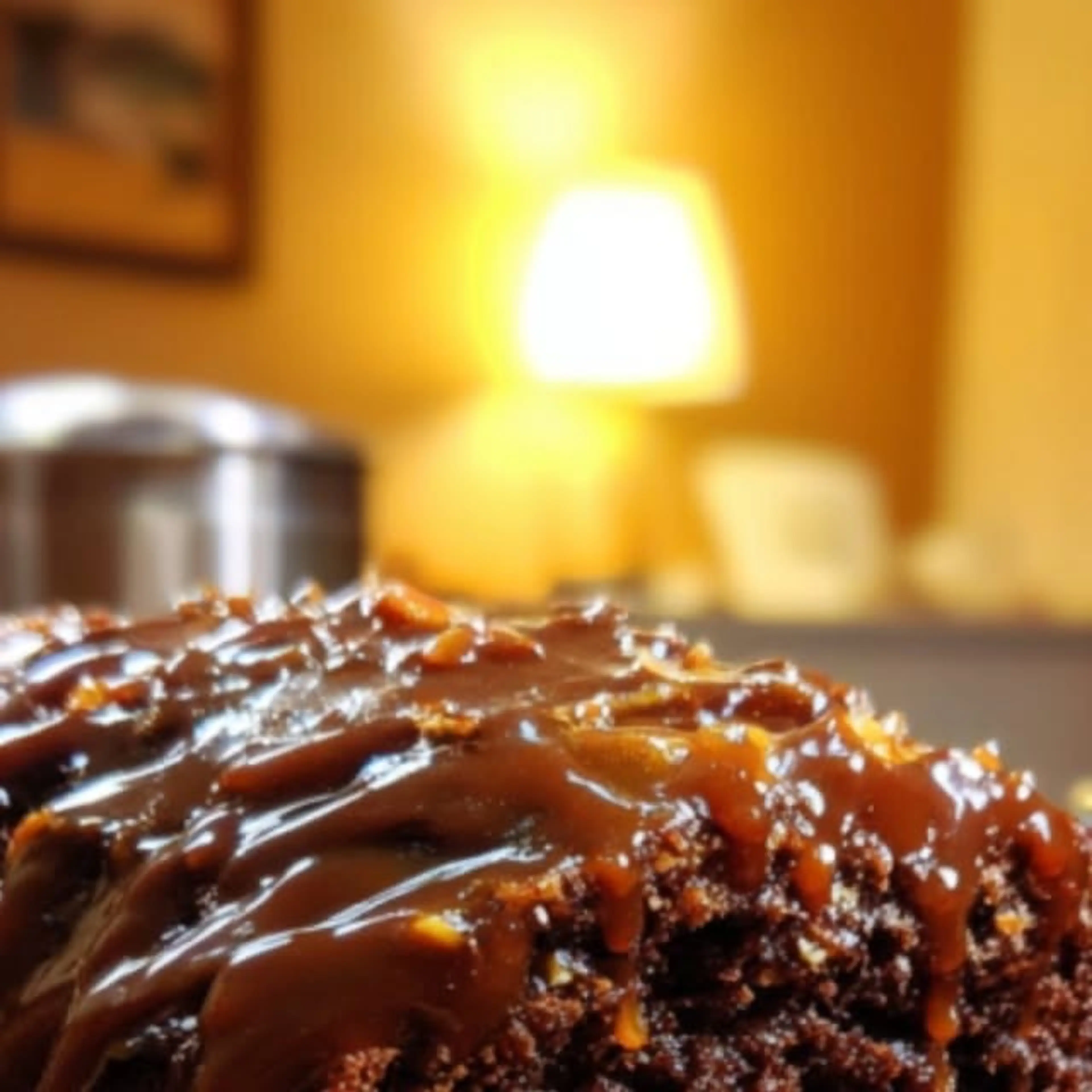 Chocolate Date Orange Pecan Loaf with Toffee Drizzle