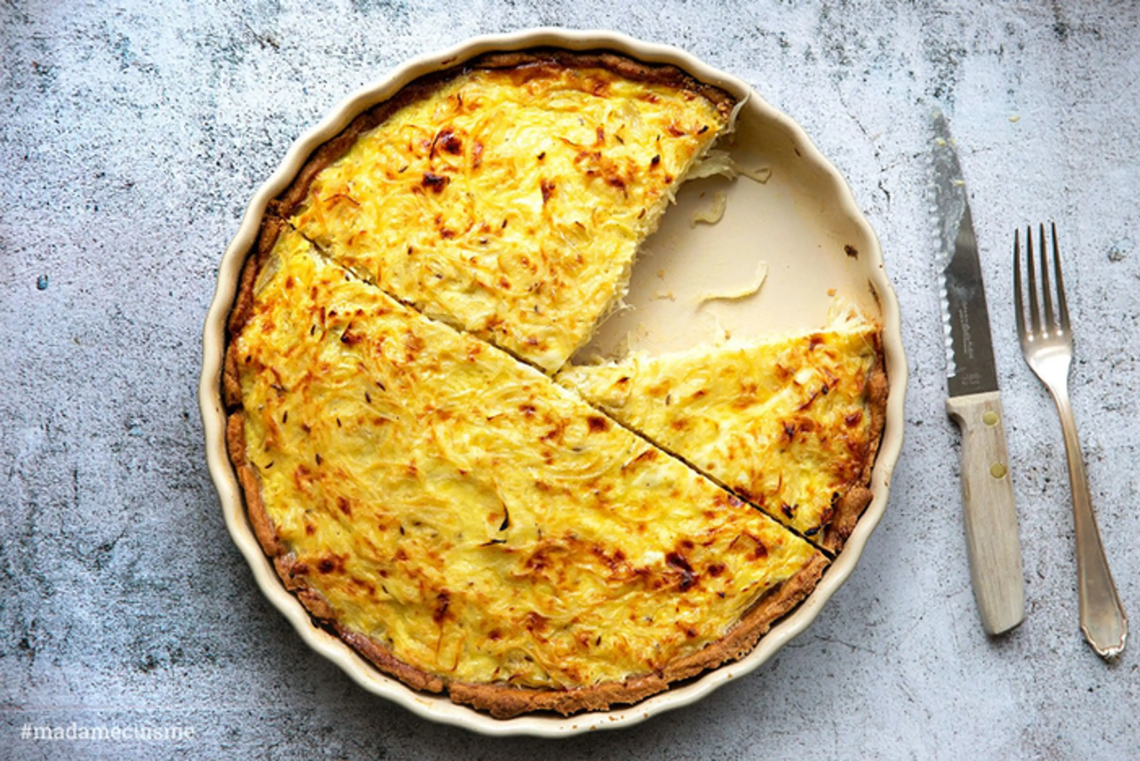 Elsässer Zwiebelkuchen