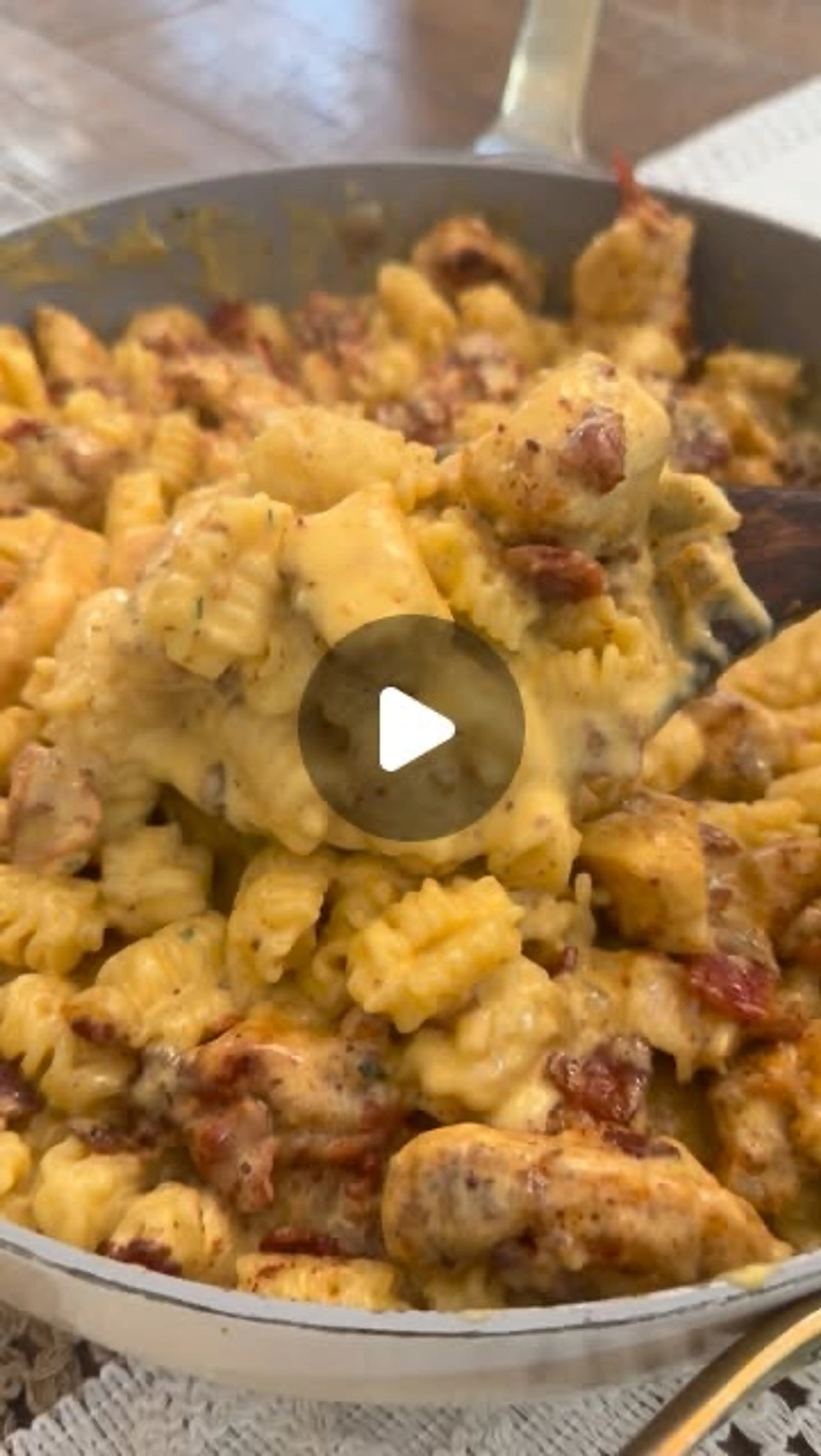 One Pan Bacon Ranch Cheddar Chicken Pasta