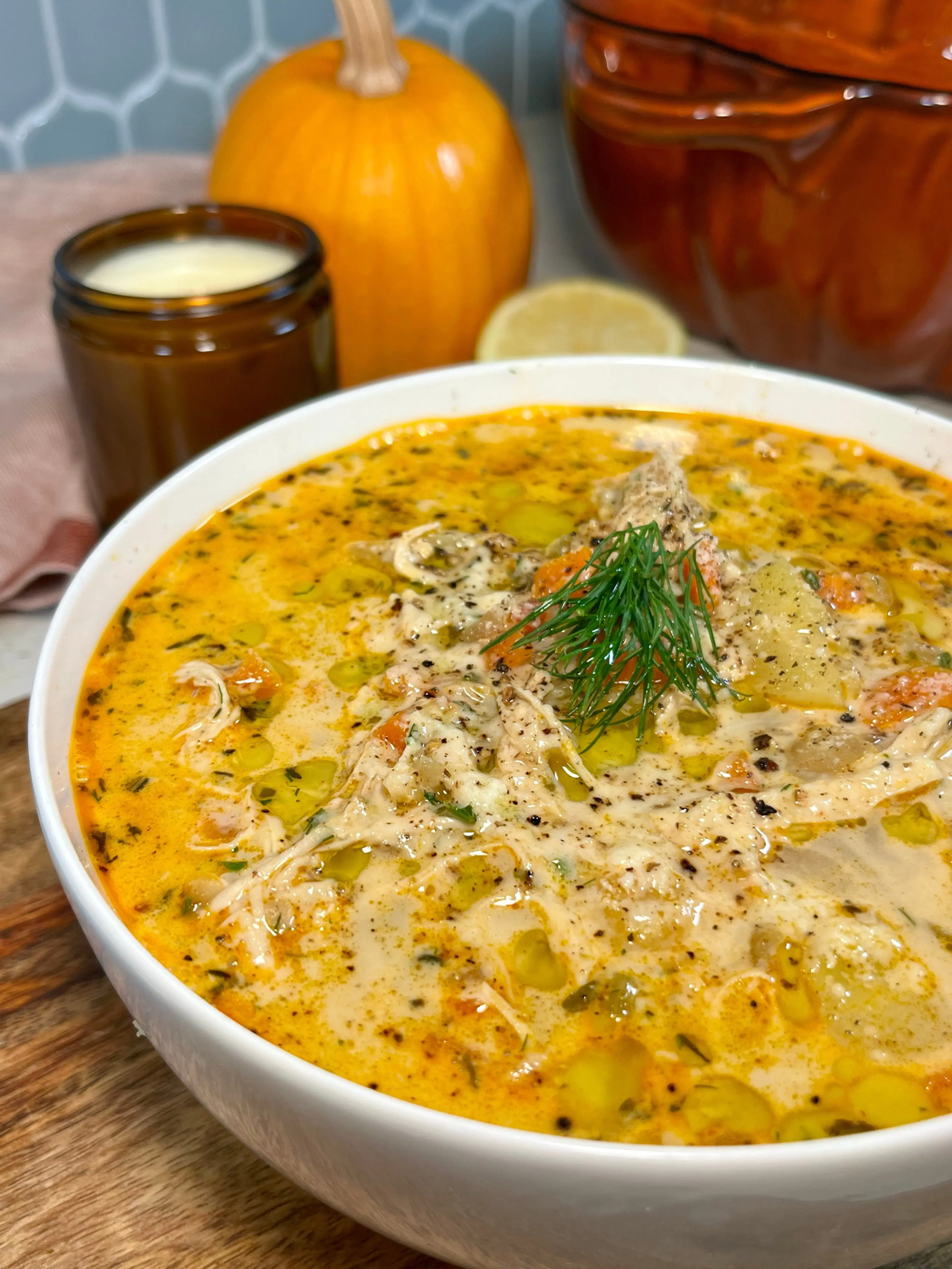 Creamy Chicken Noodle Soup with Potatoes