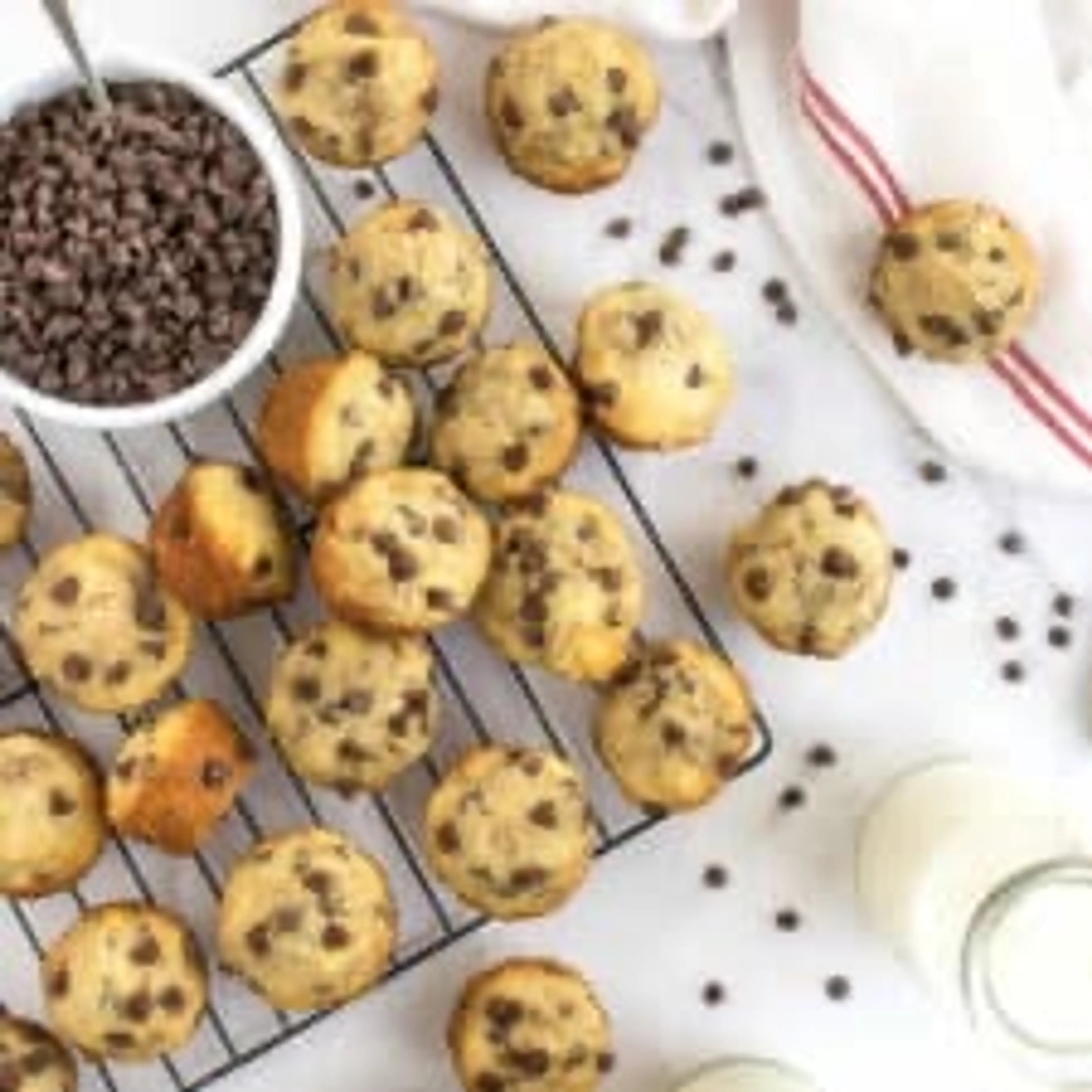 Mini Banana Chocolate Chip Muffins