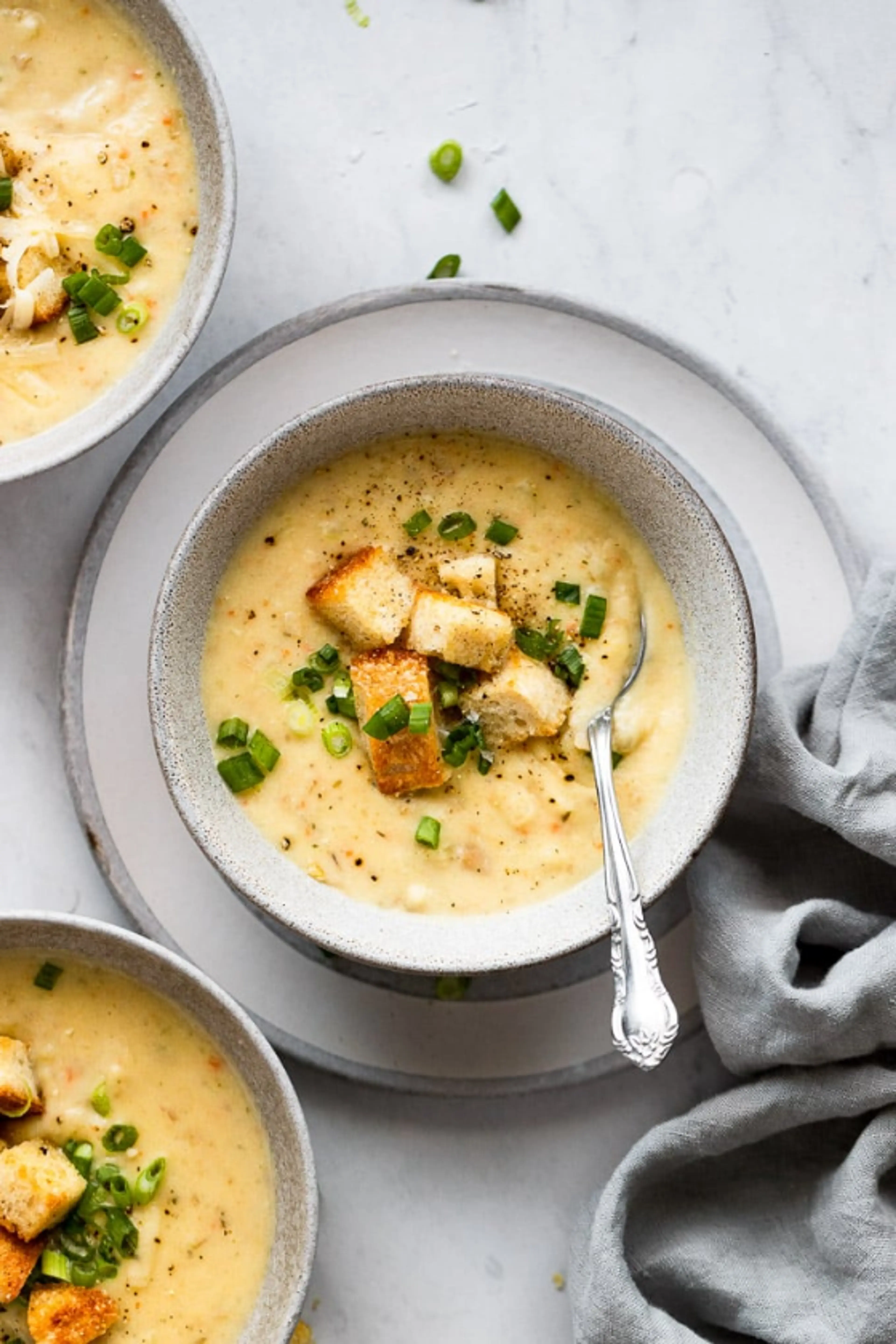 Vegetarian Potato Soup with Coconut Milk