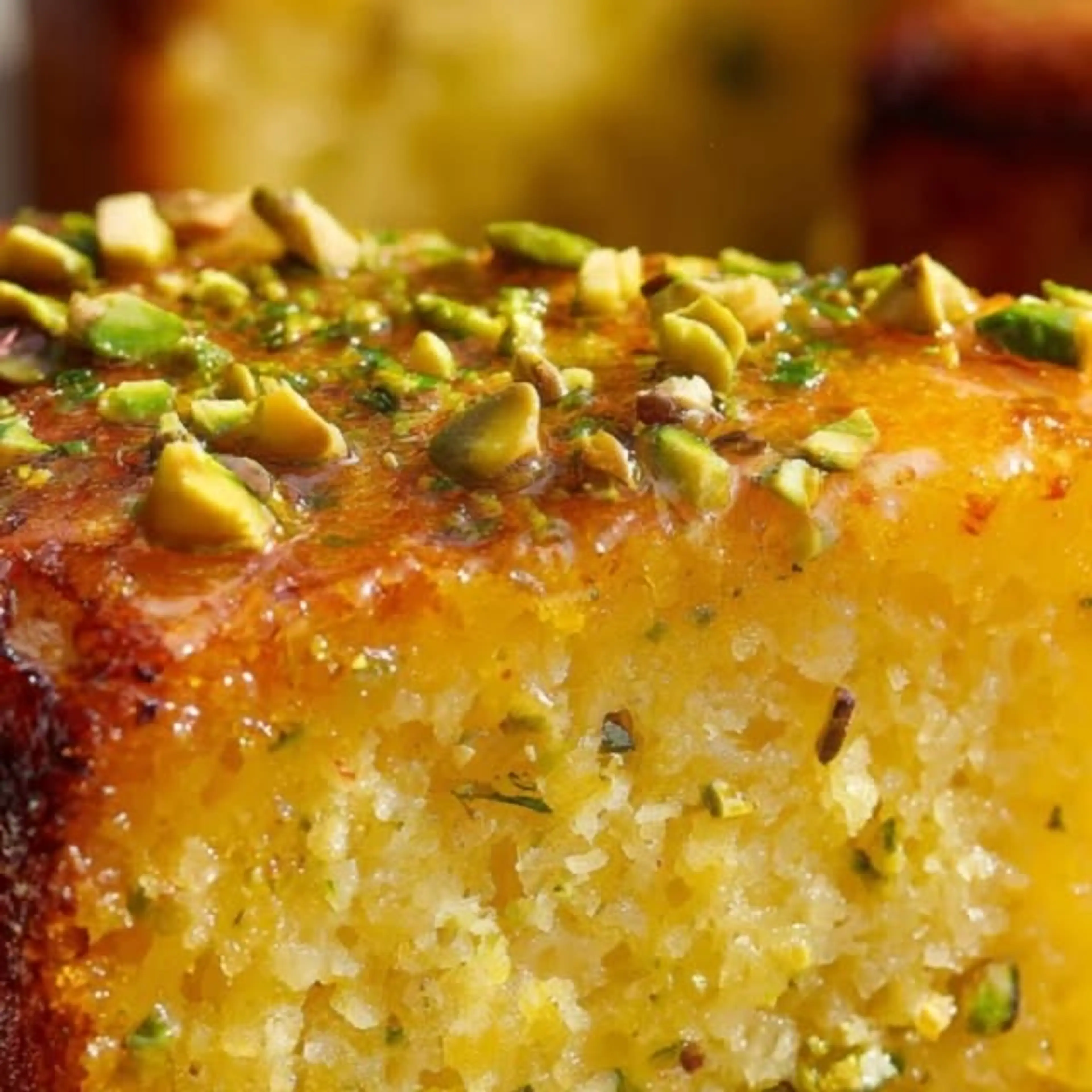 Flourless Lemon Pistachio Cake