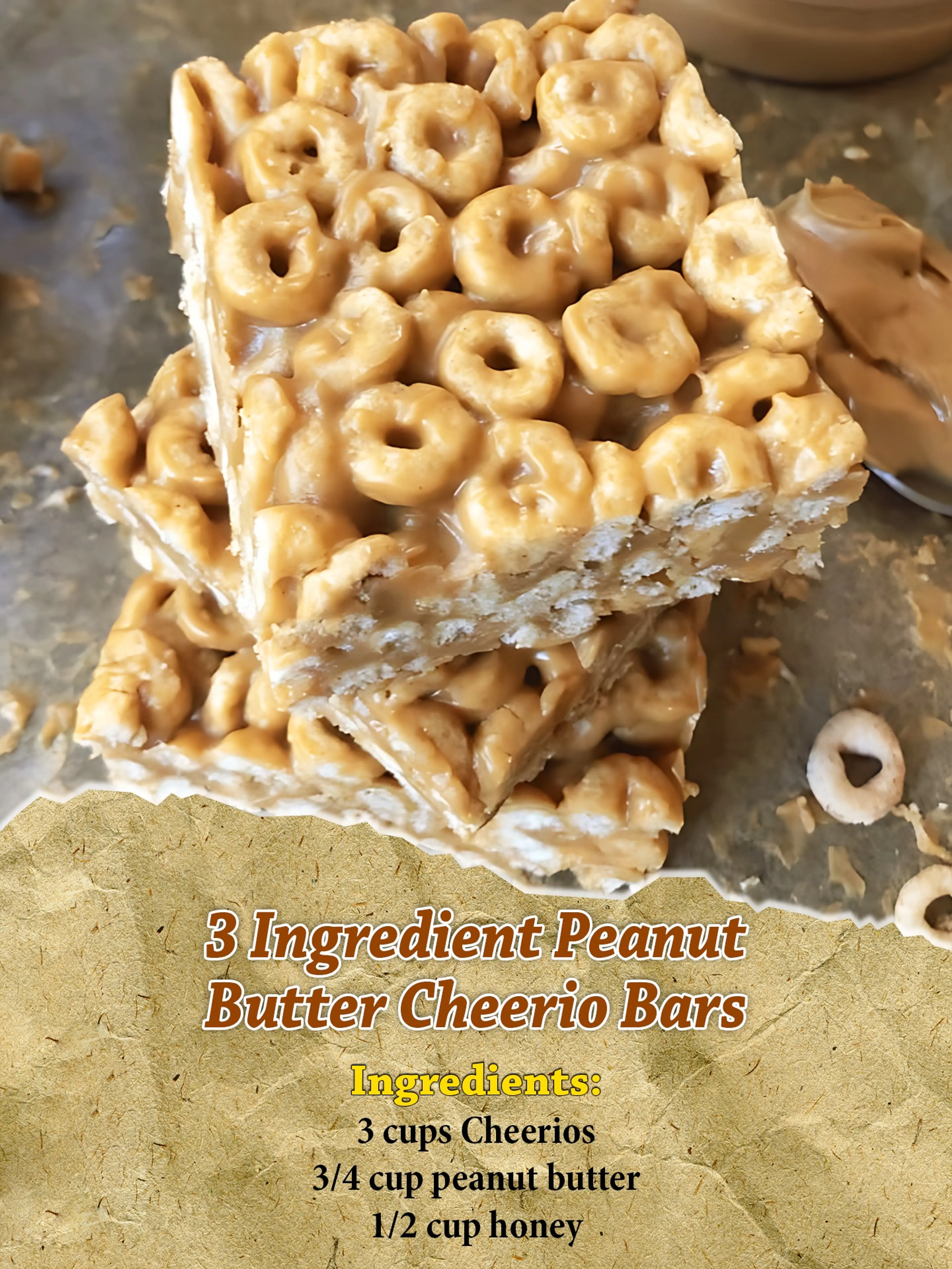 Peanut Butter Cheerio Bars