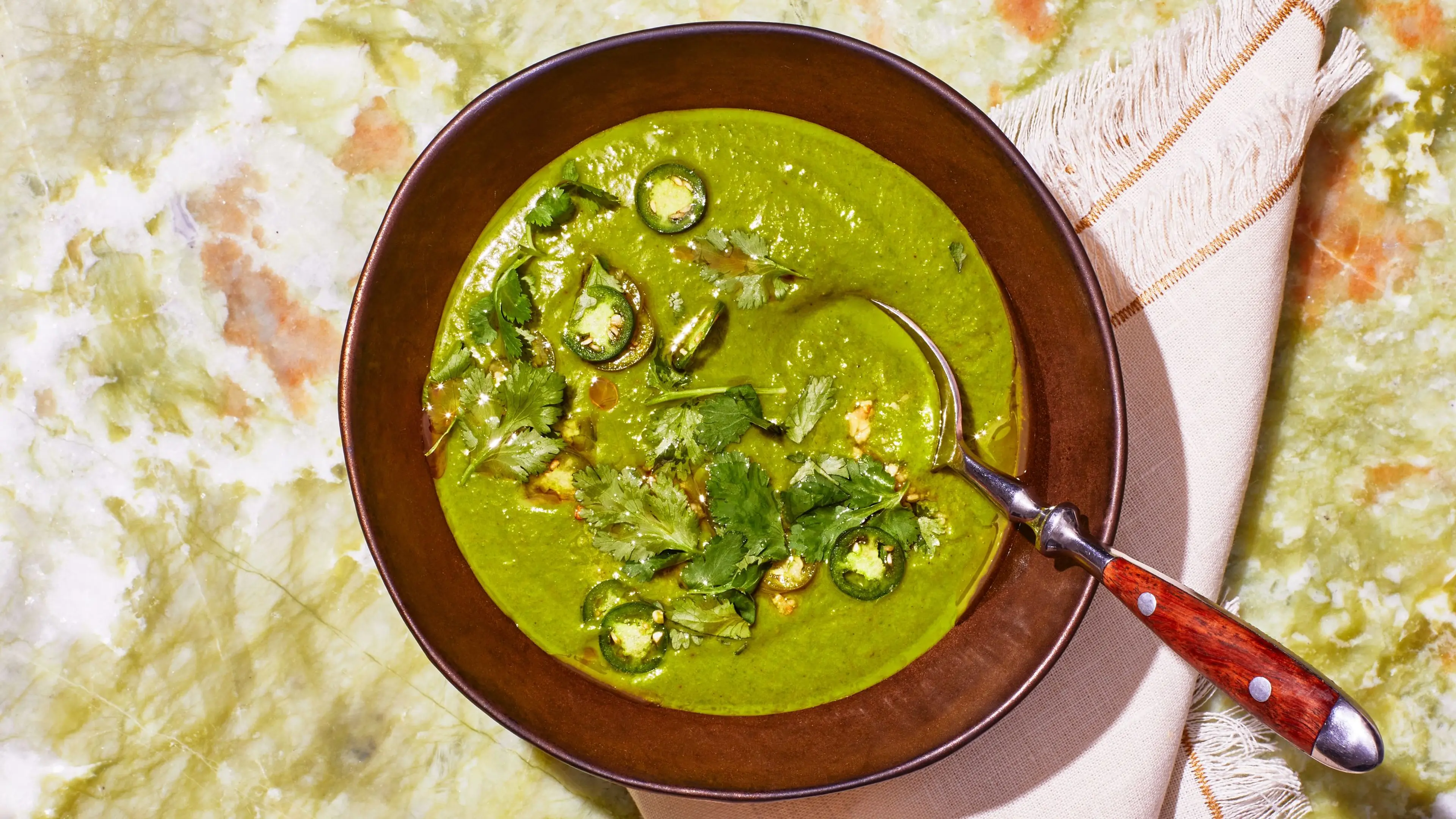 Curried Parsnip and Spinach Soup