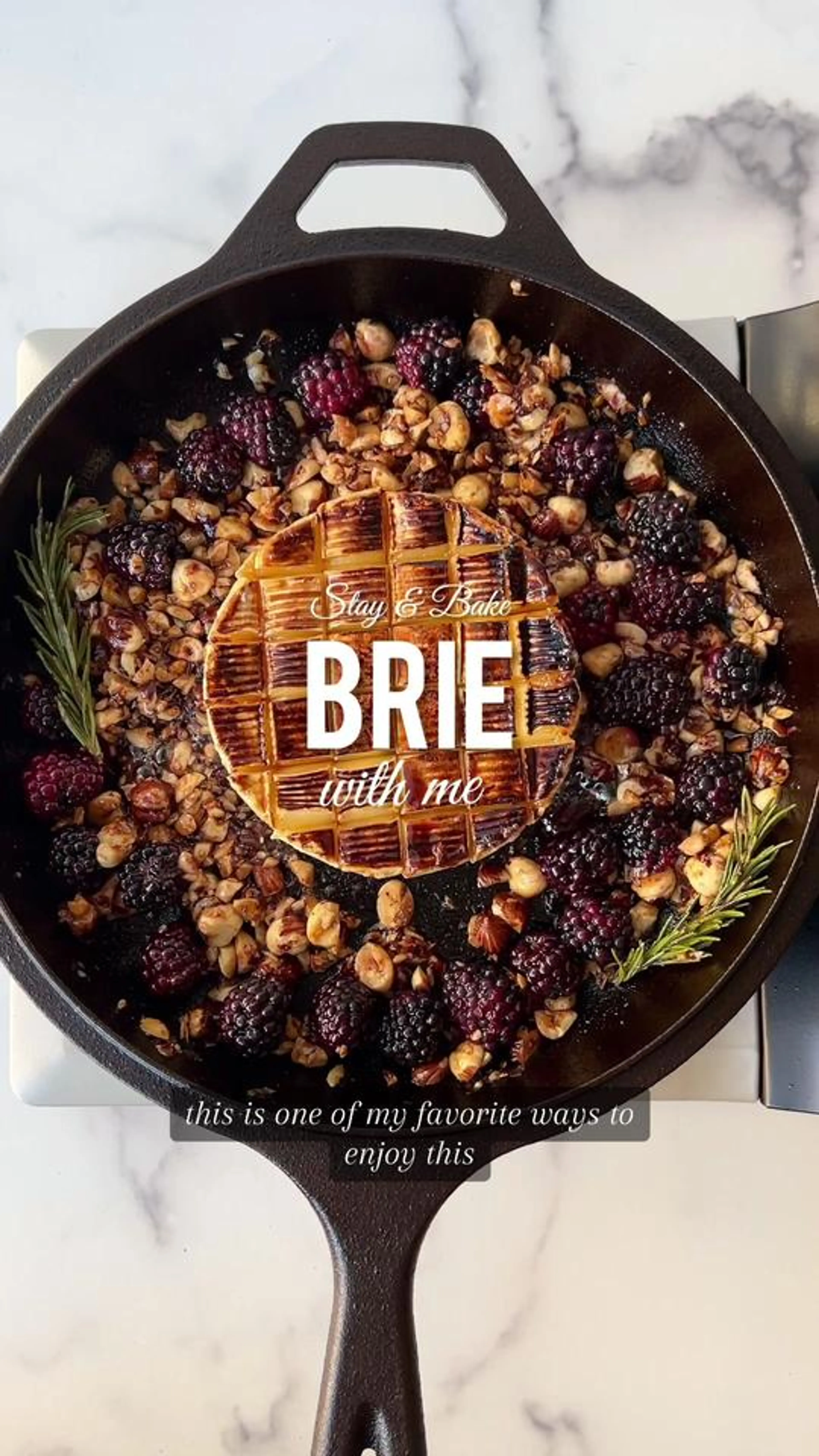 Easy Baked Brie Skillet