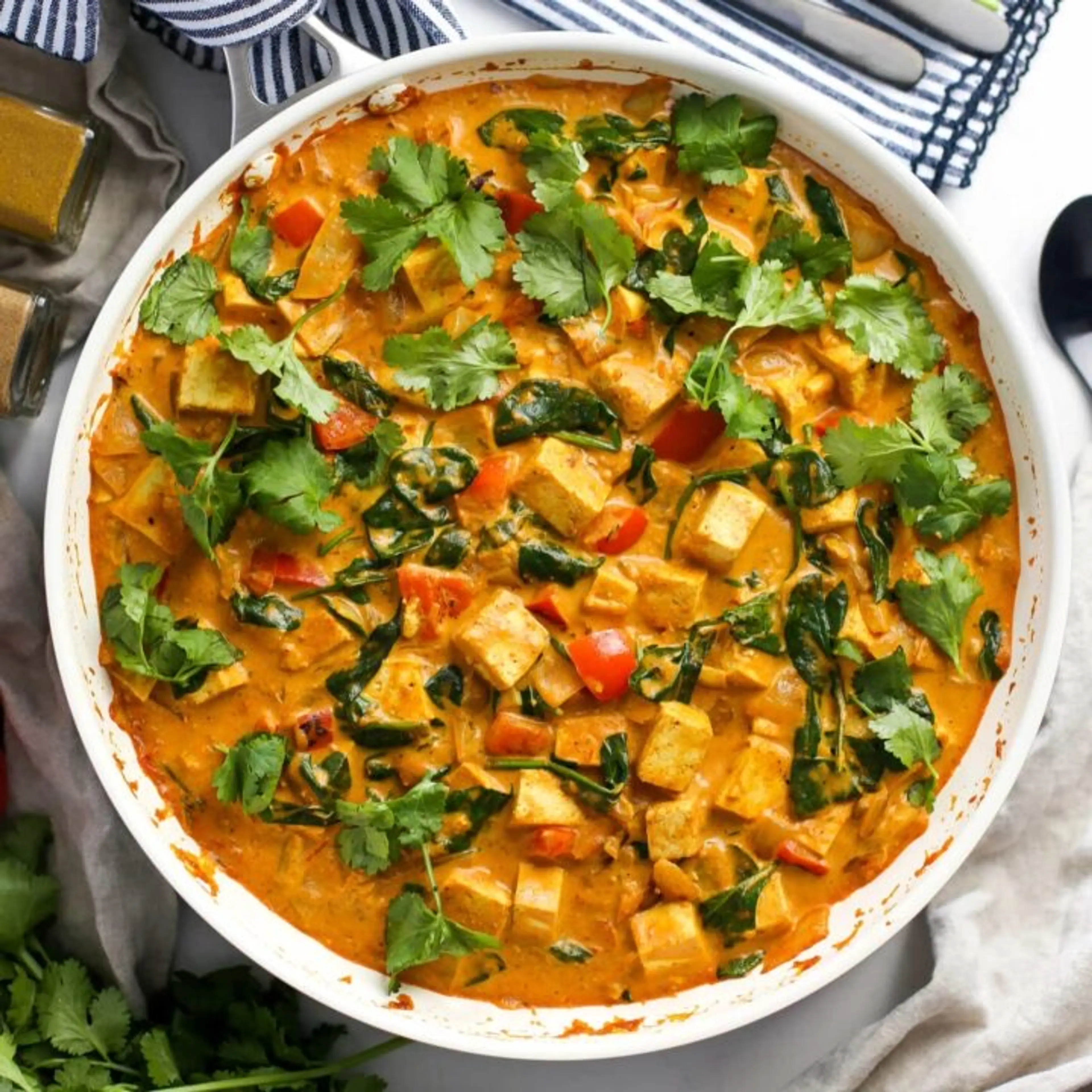 One Pan Tofu Coconut Curry
