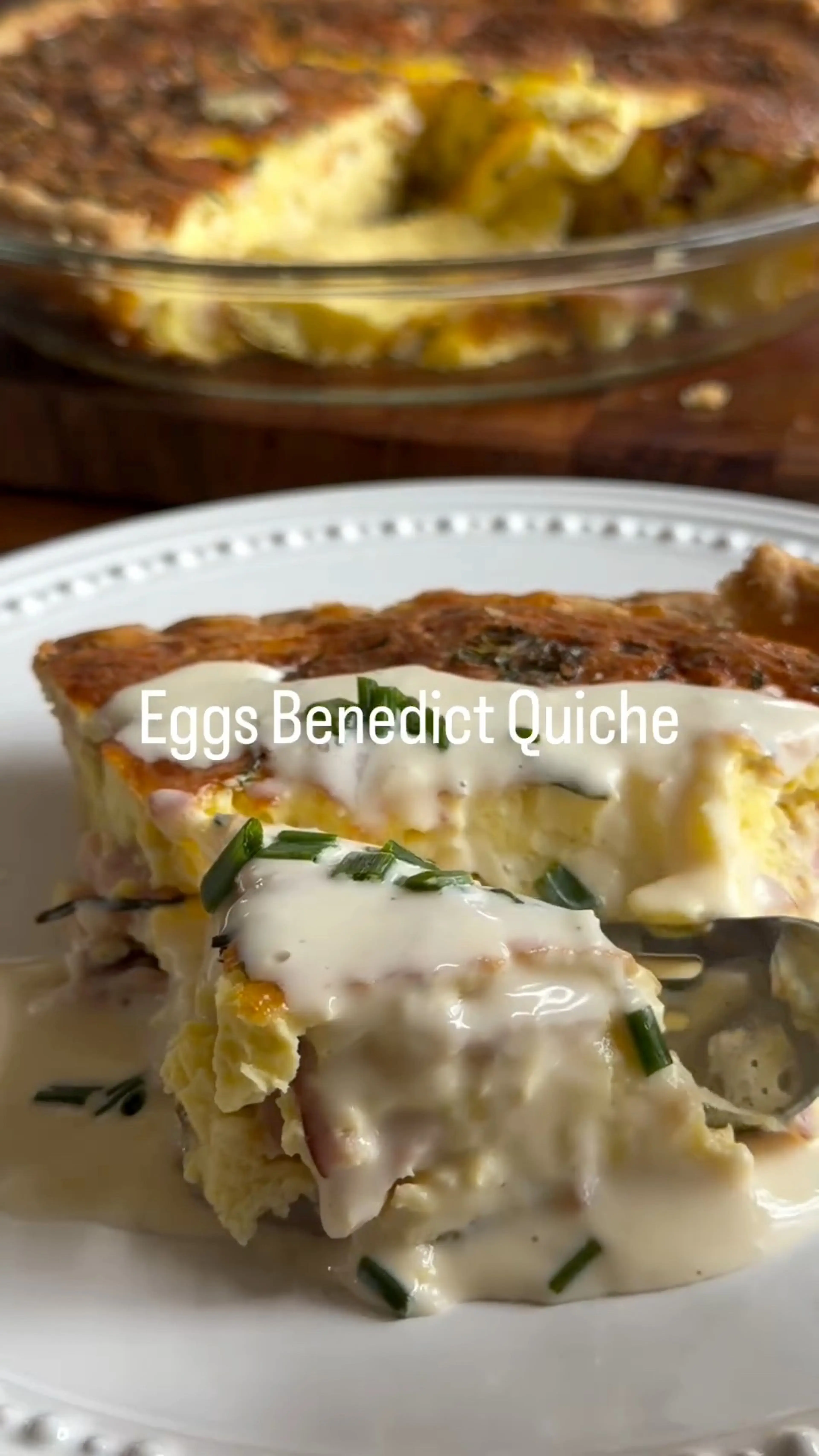 Eggs Benedict Quiche