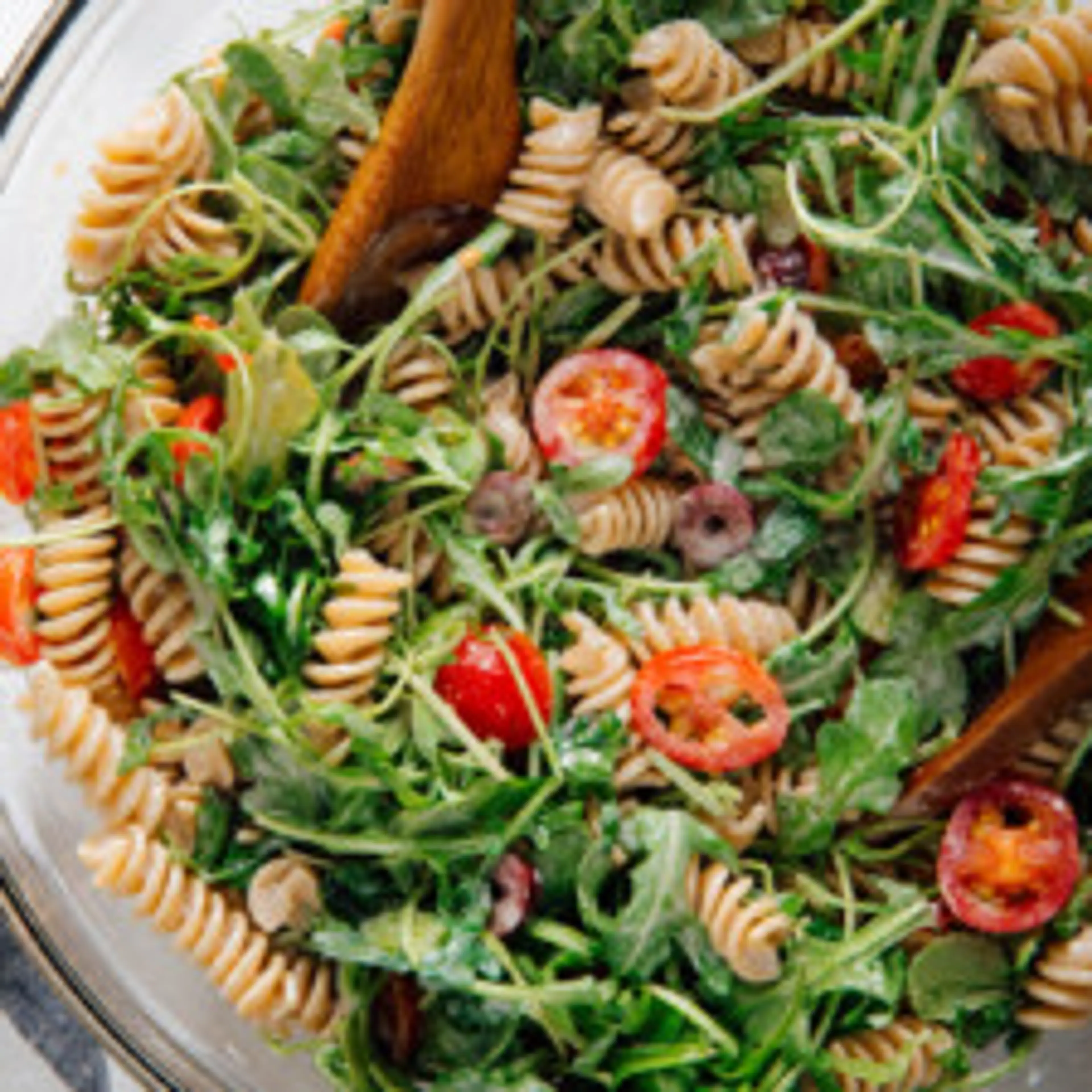 Arugula Pasta Salad with Goat Cheese