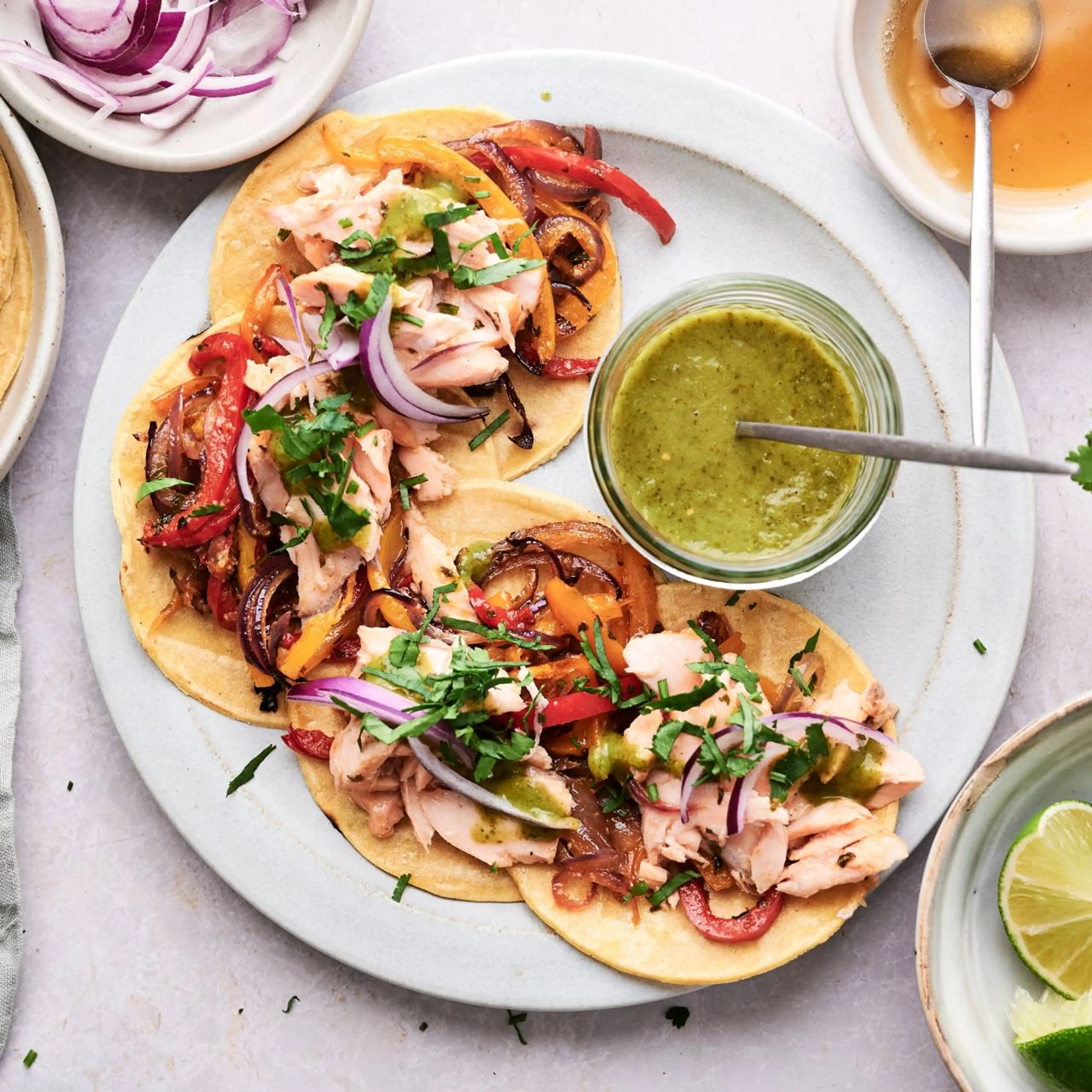 Salmon Fajitas