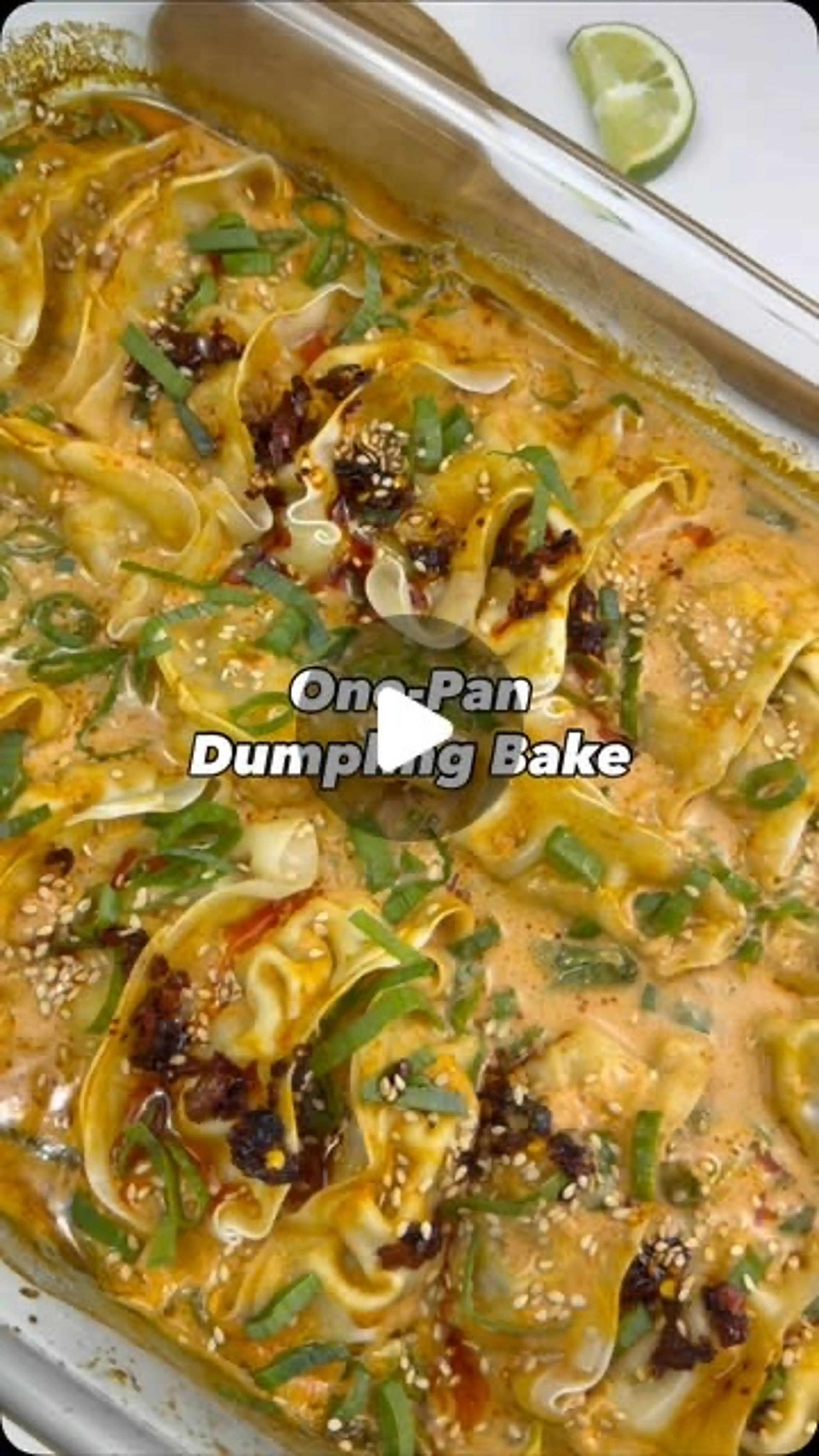 One-pan Dumpling Bake