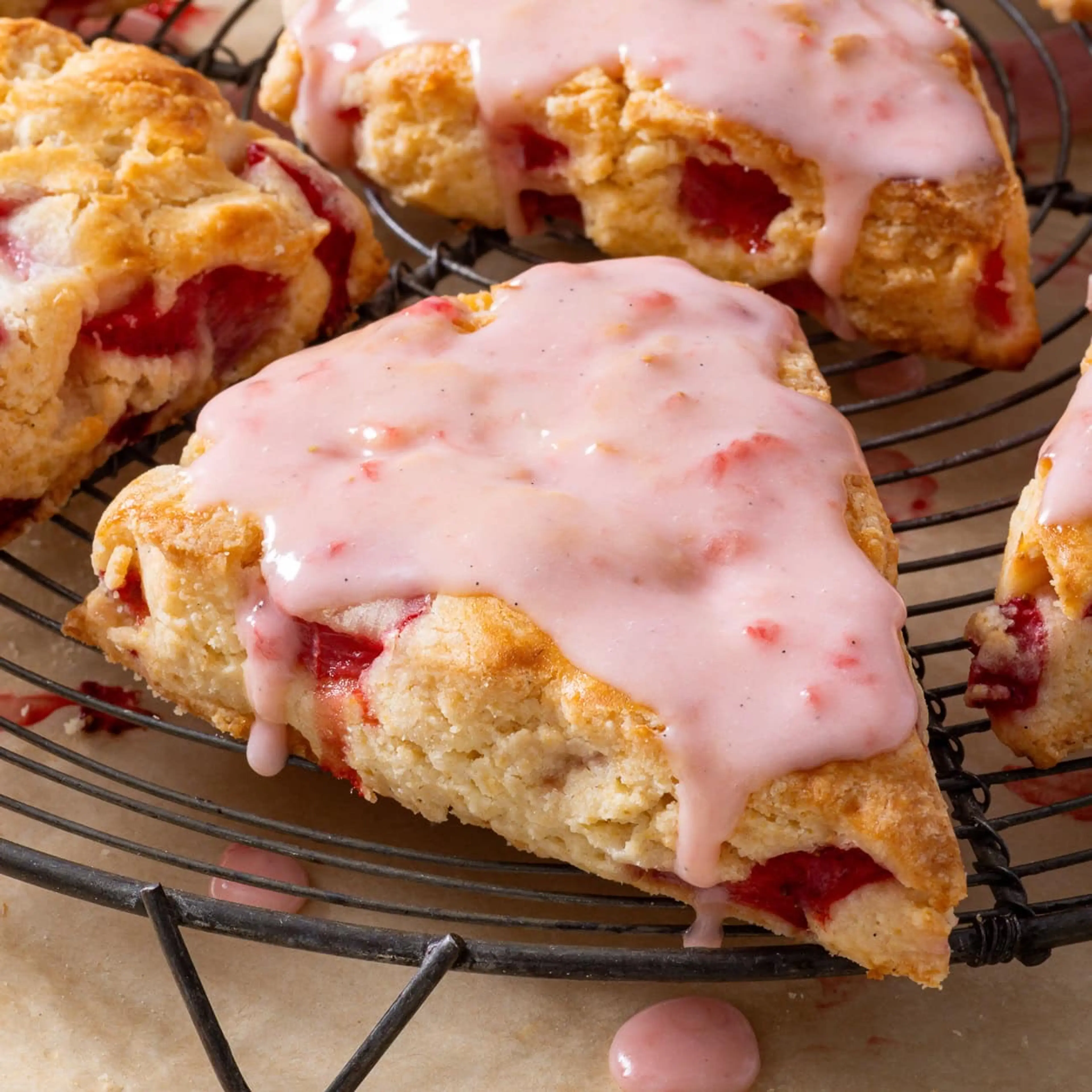 Easy Gluten Free Strawberry Scones