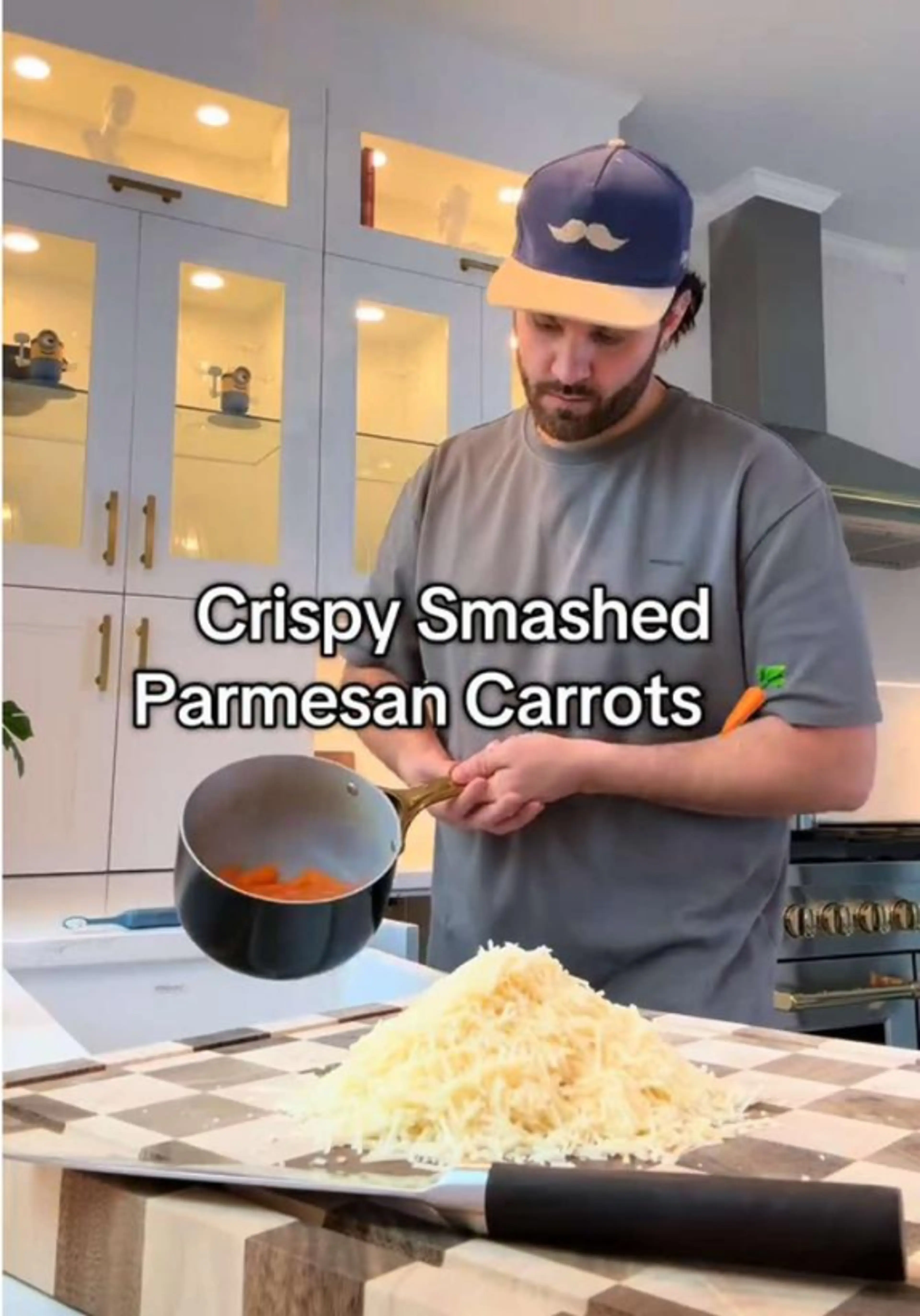 Crispy Smashed Parmesan Carrots.