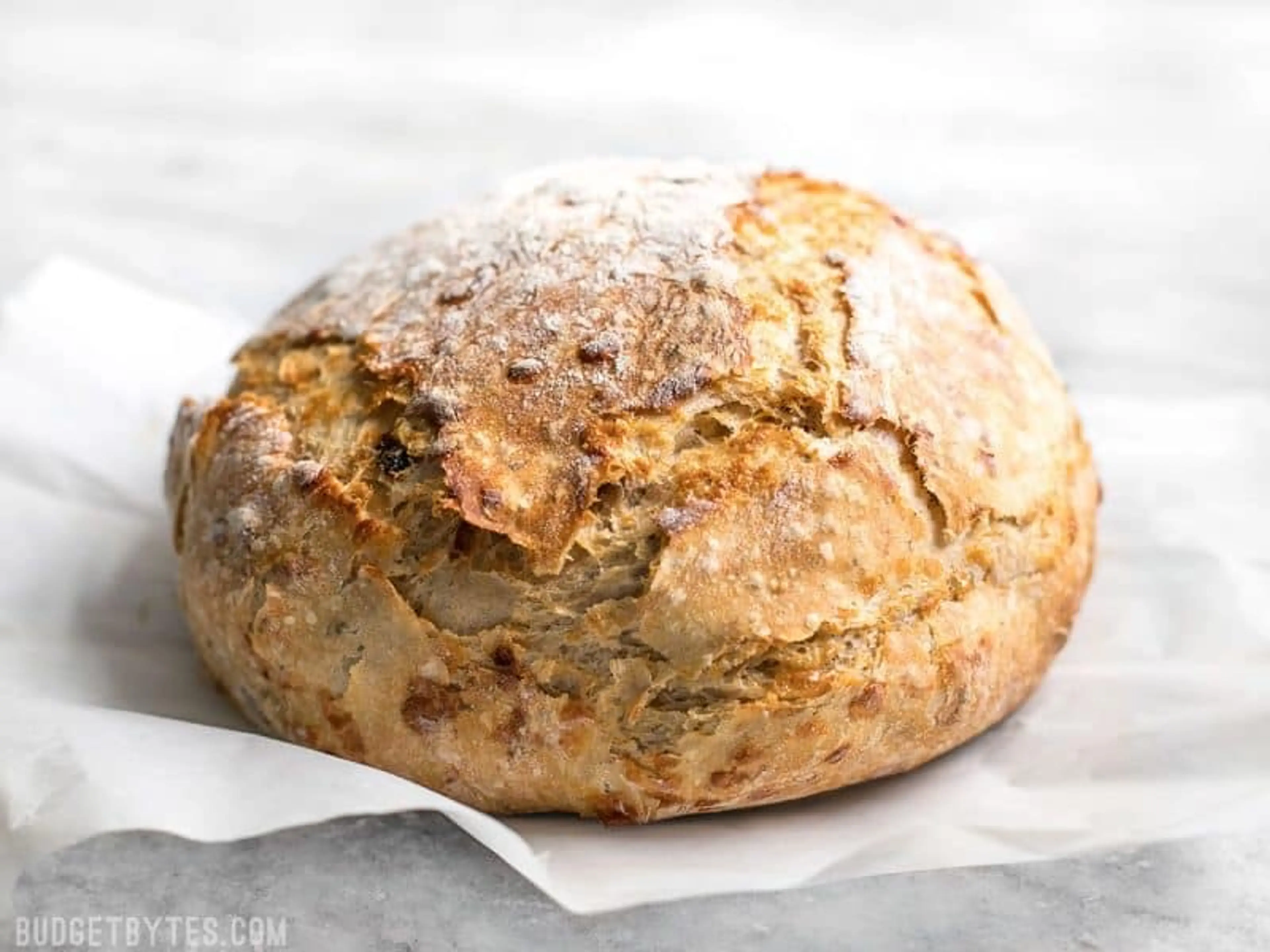 Tomato Basil No Knead Bread