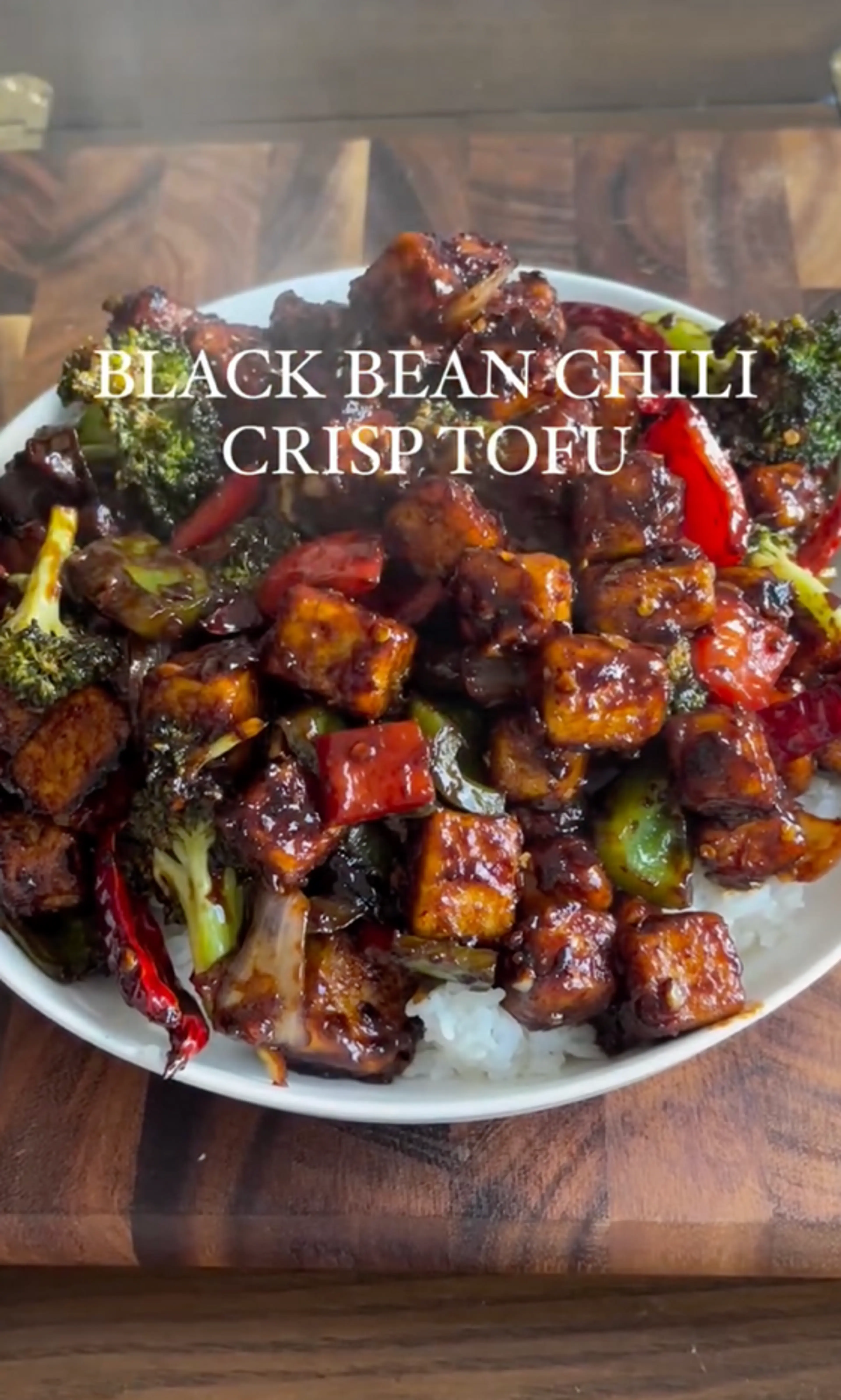 Black Bean Chili Crisp Tofu