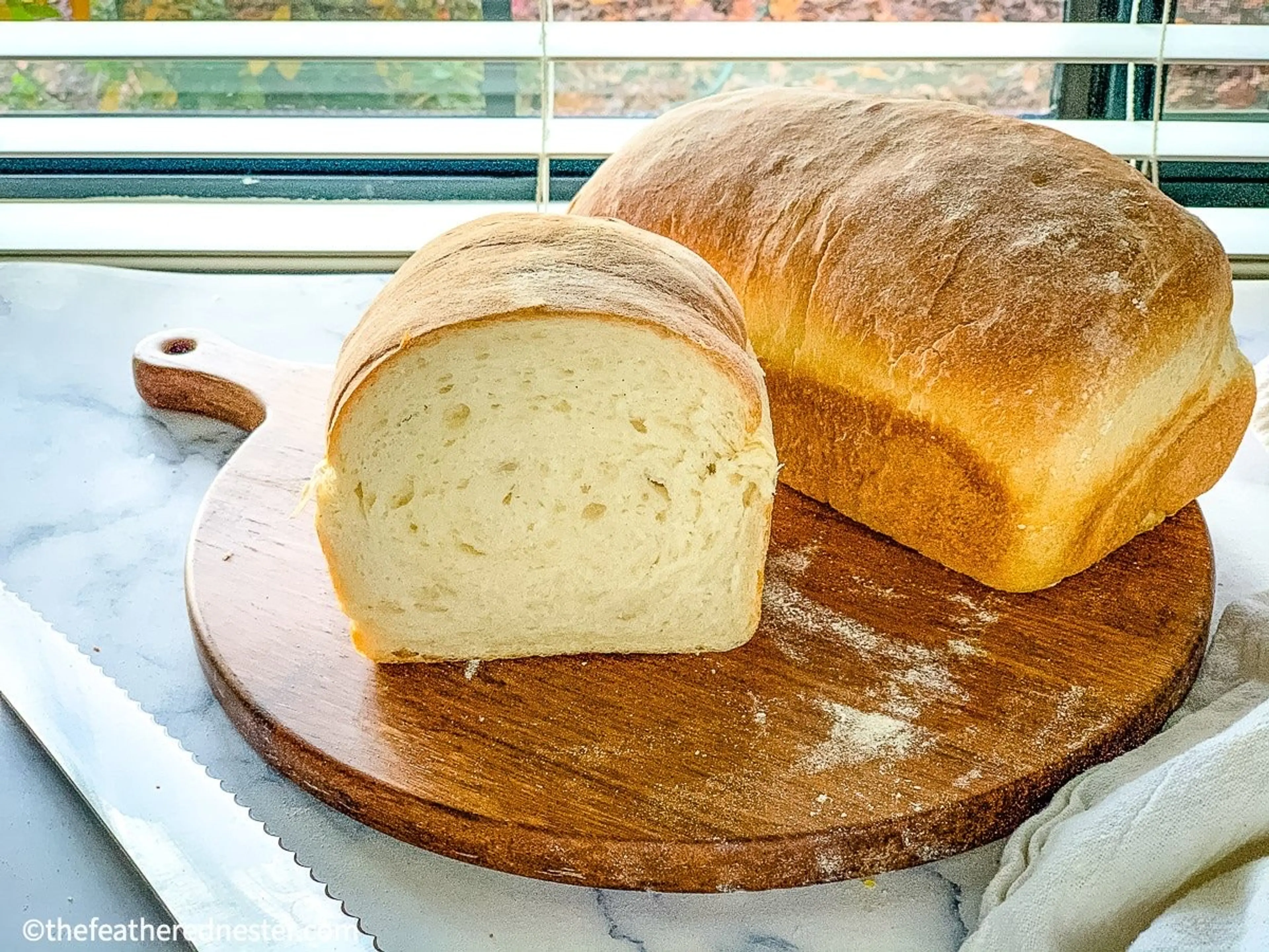 Sourdough No Knead Sandwich Bread
