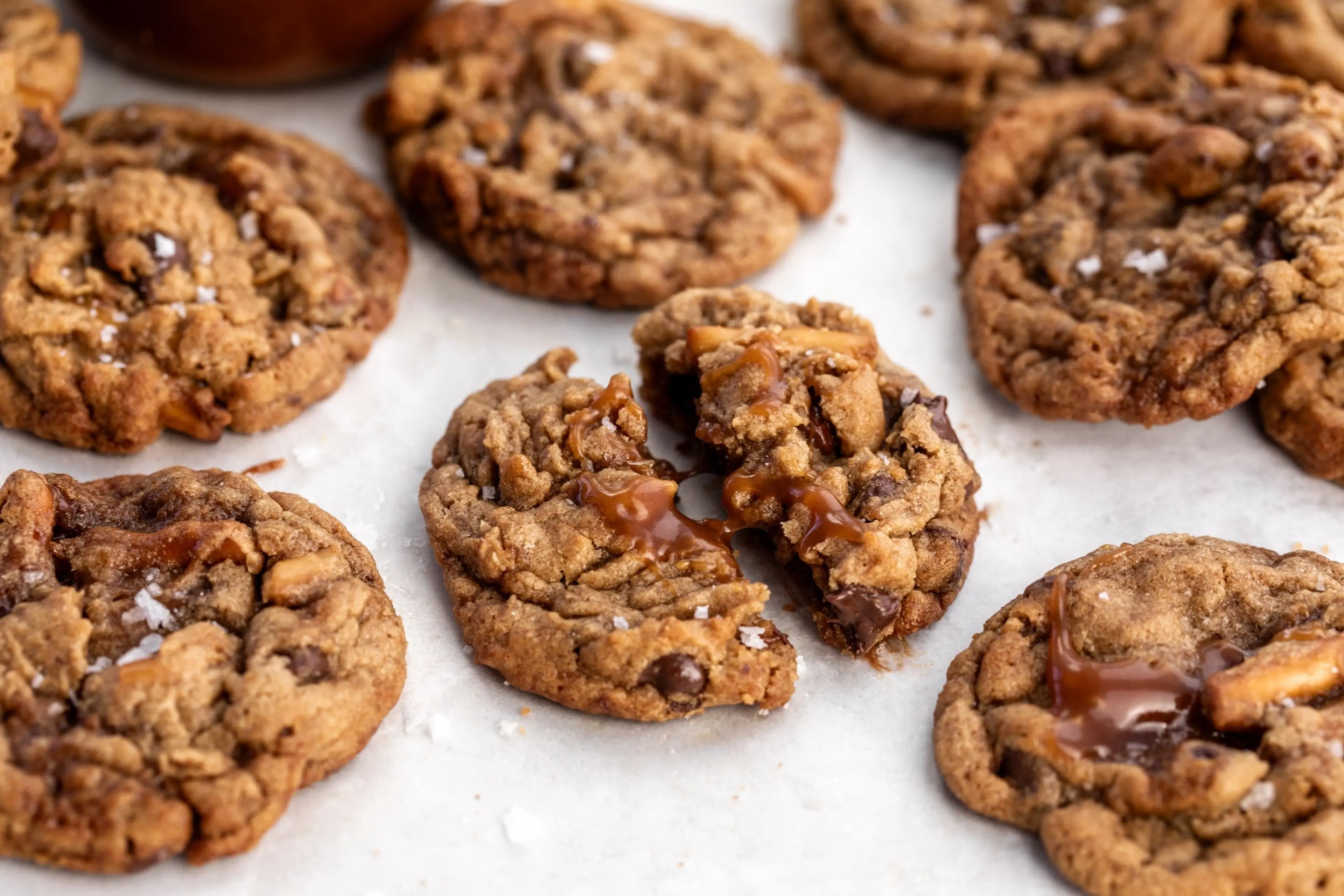 Chocolate Peanut Butter Pretzel Cookies