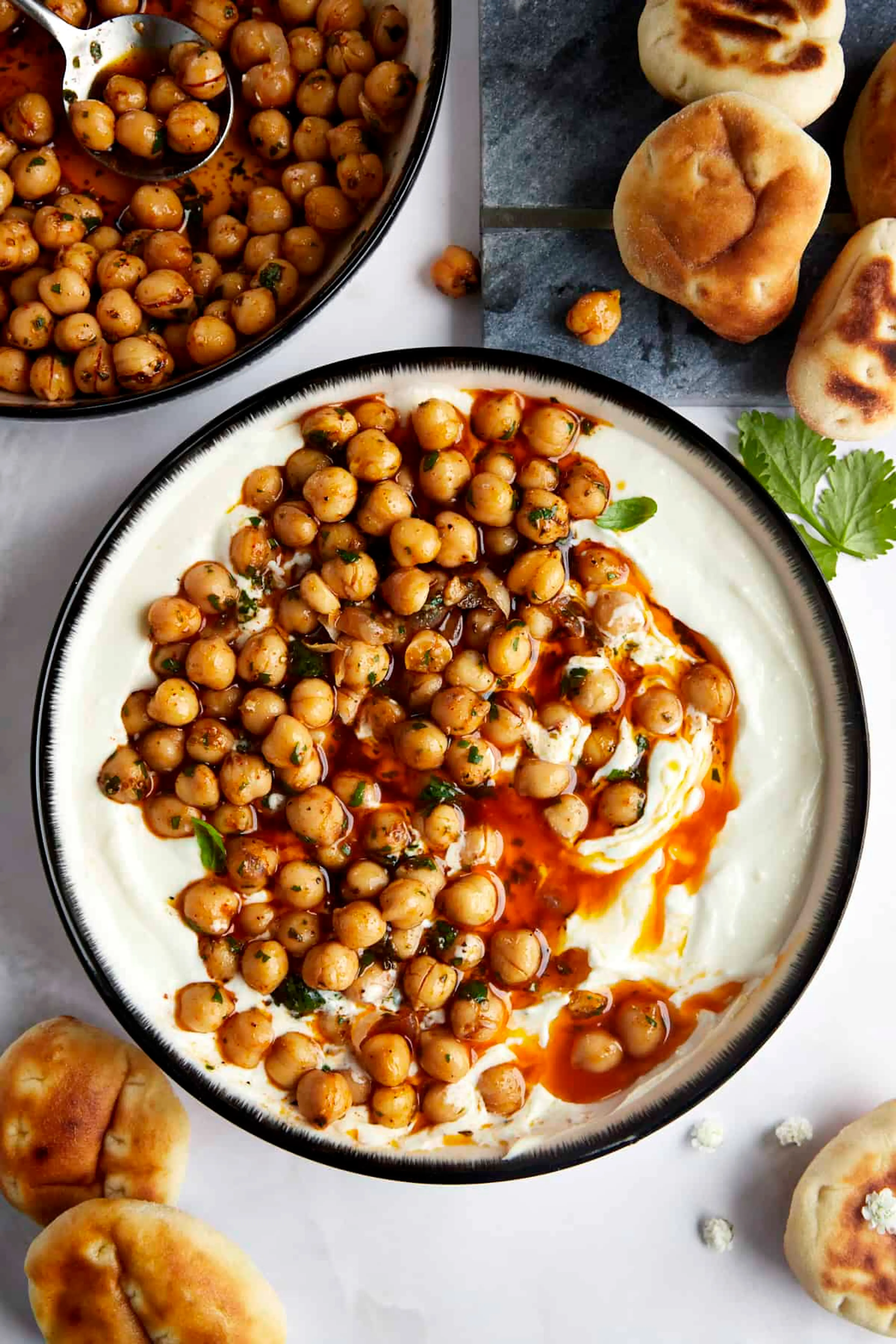 Marinated Chickpeas with Whipped Feta