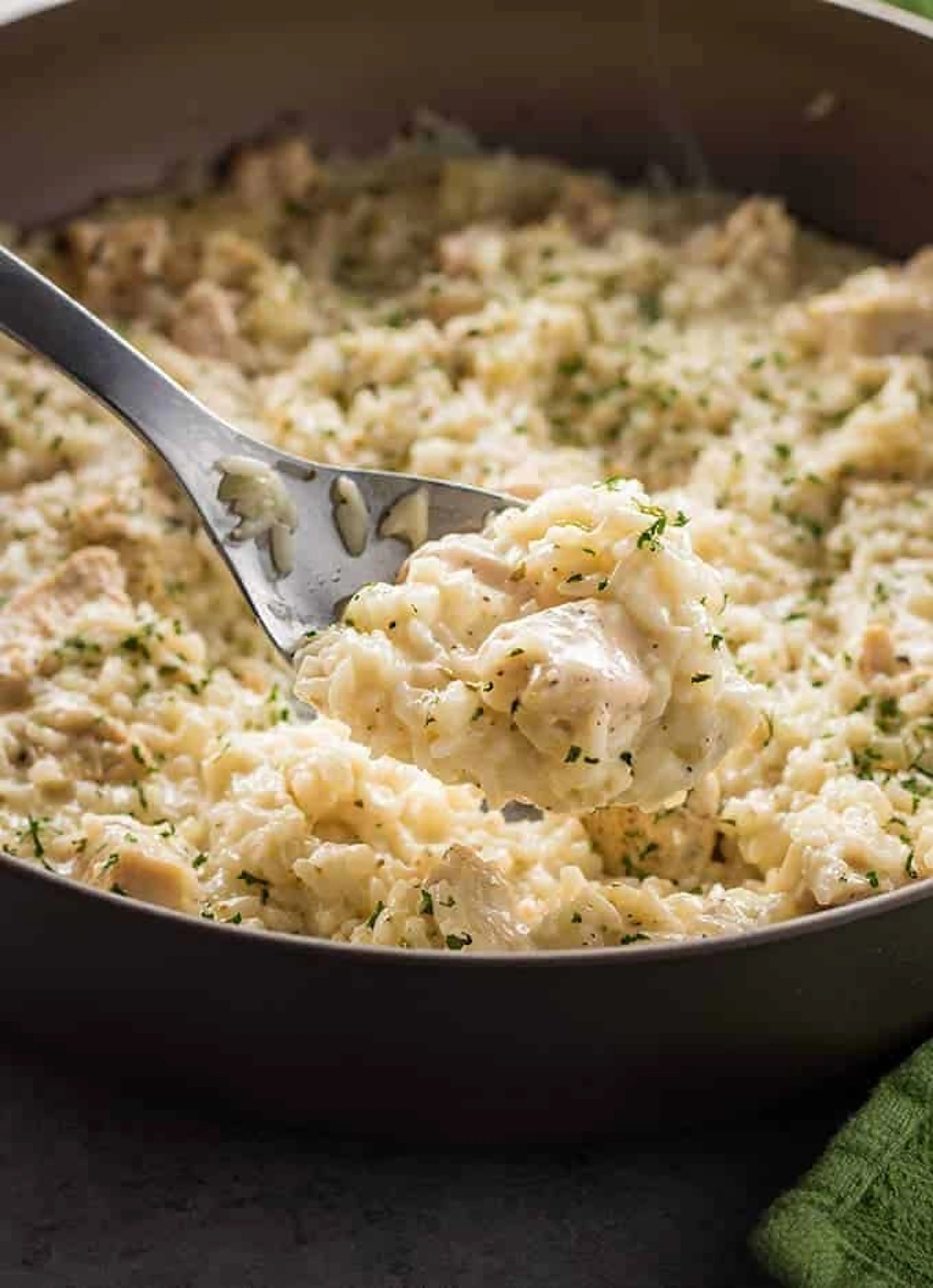 Creamy Parmesan One Pot Chicken and Rice