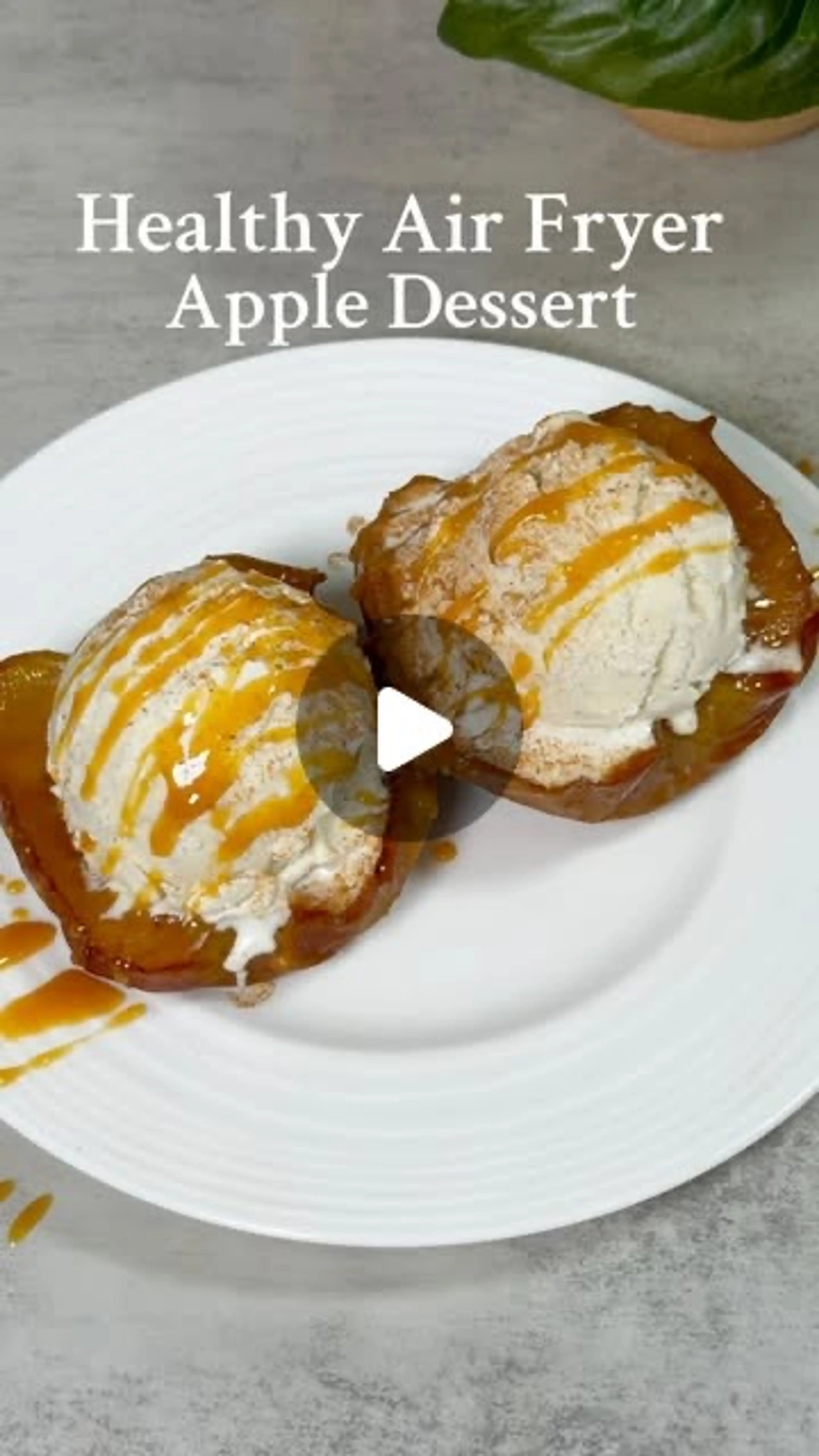 Healthy Air Fryer Apple Dessert