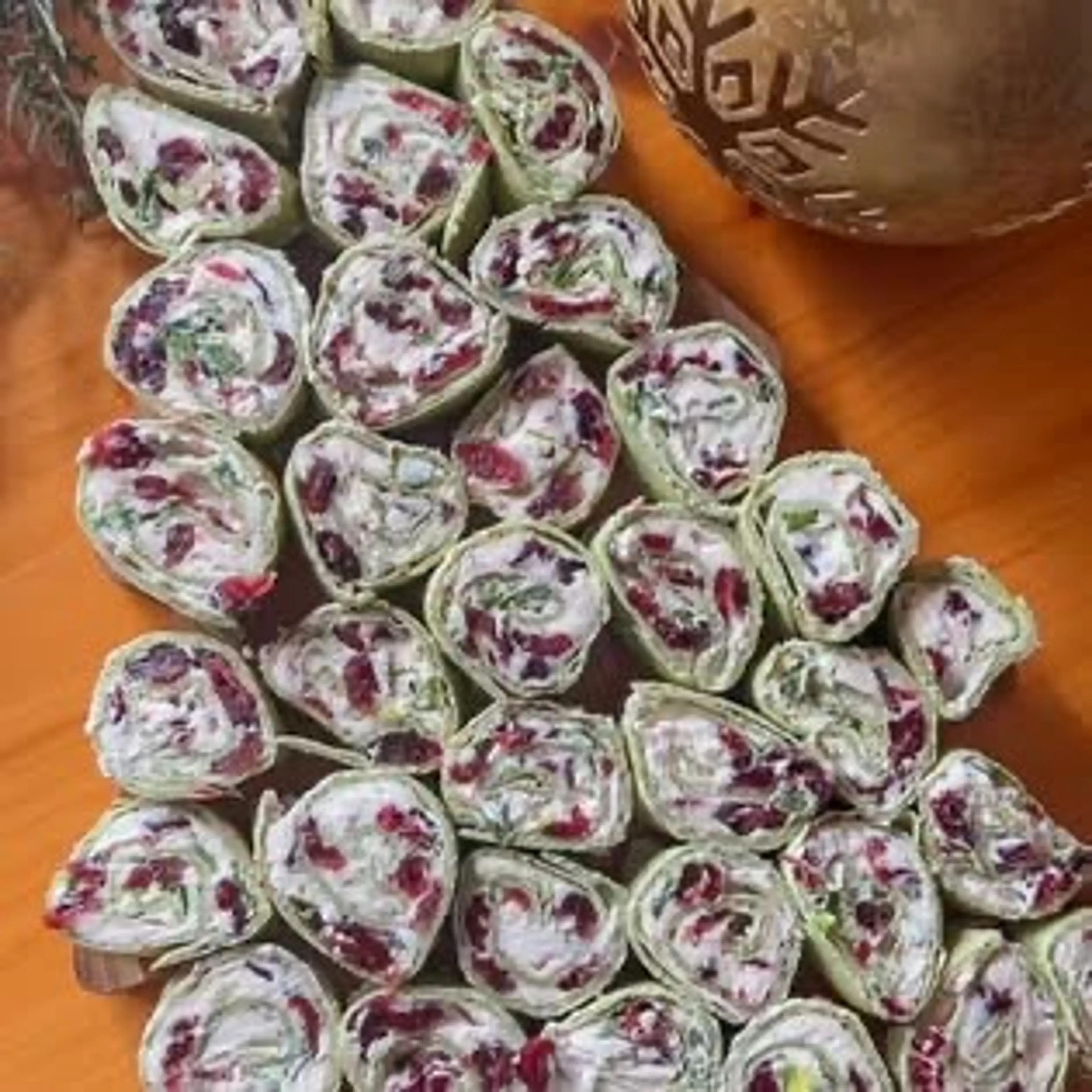 Cranberry Cream Cheese Pinwheels