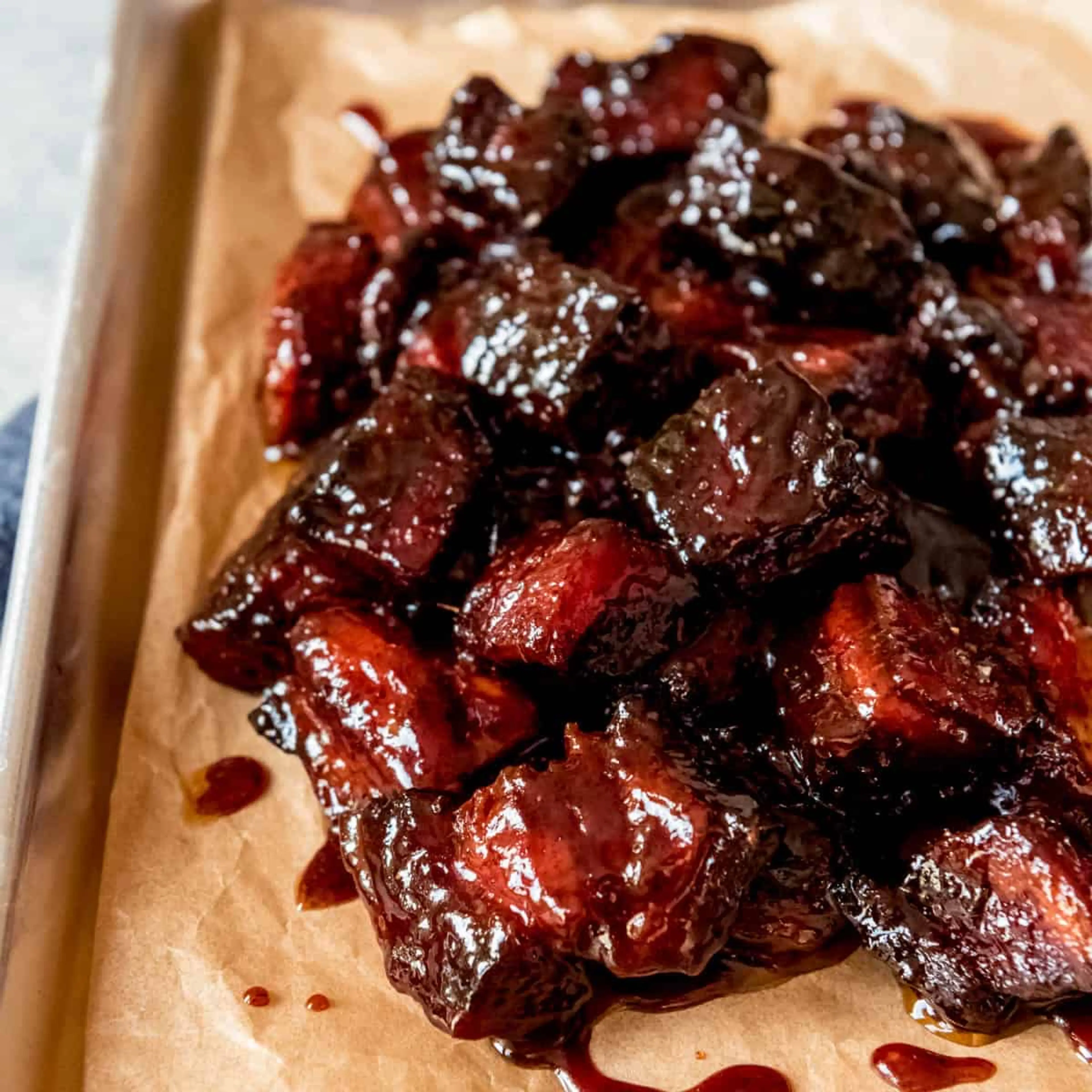 Smoked Pork Belly Burnt Ends