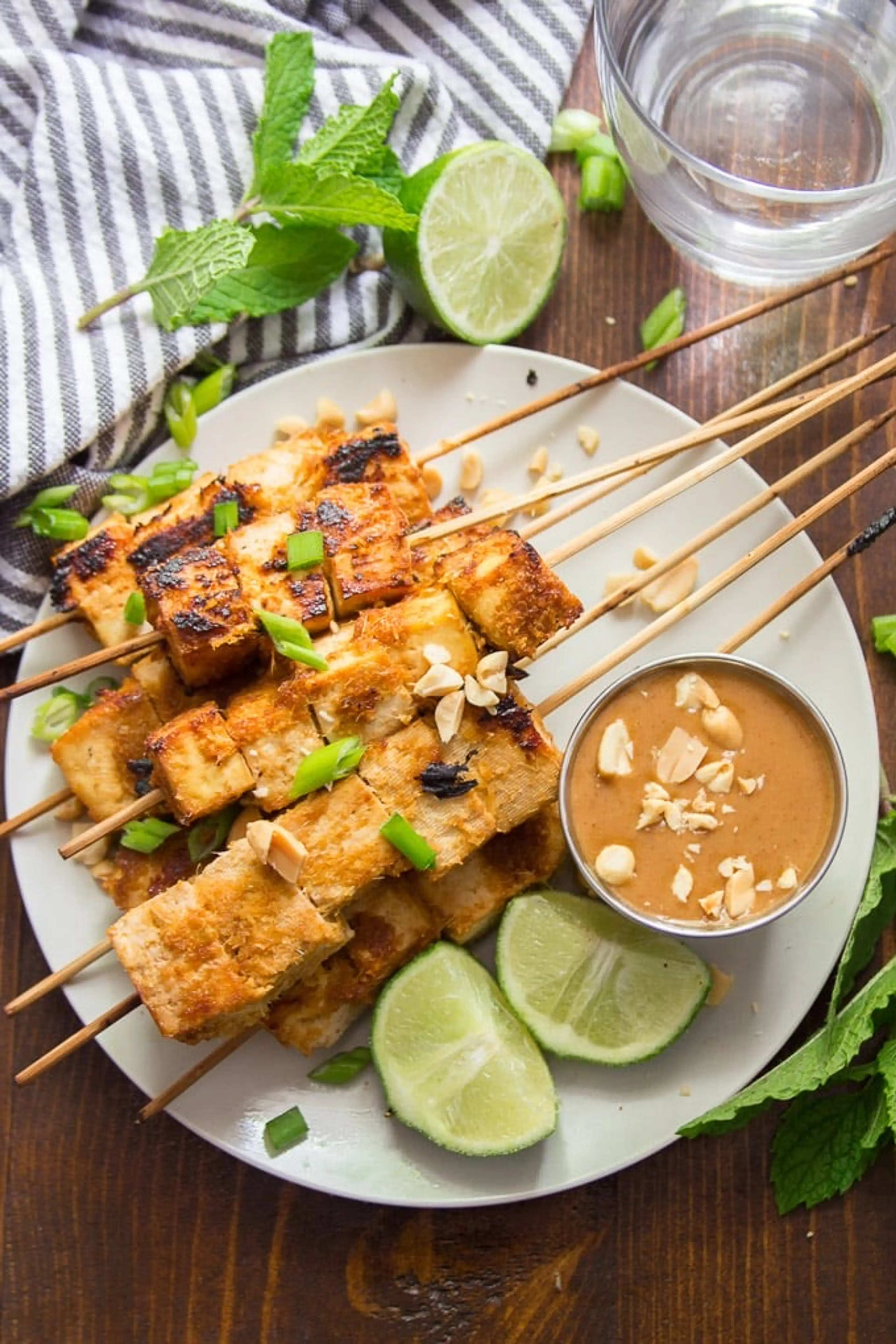 Tofu Satay with Peanut Sauce