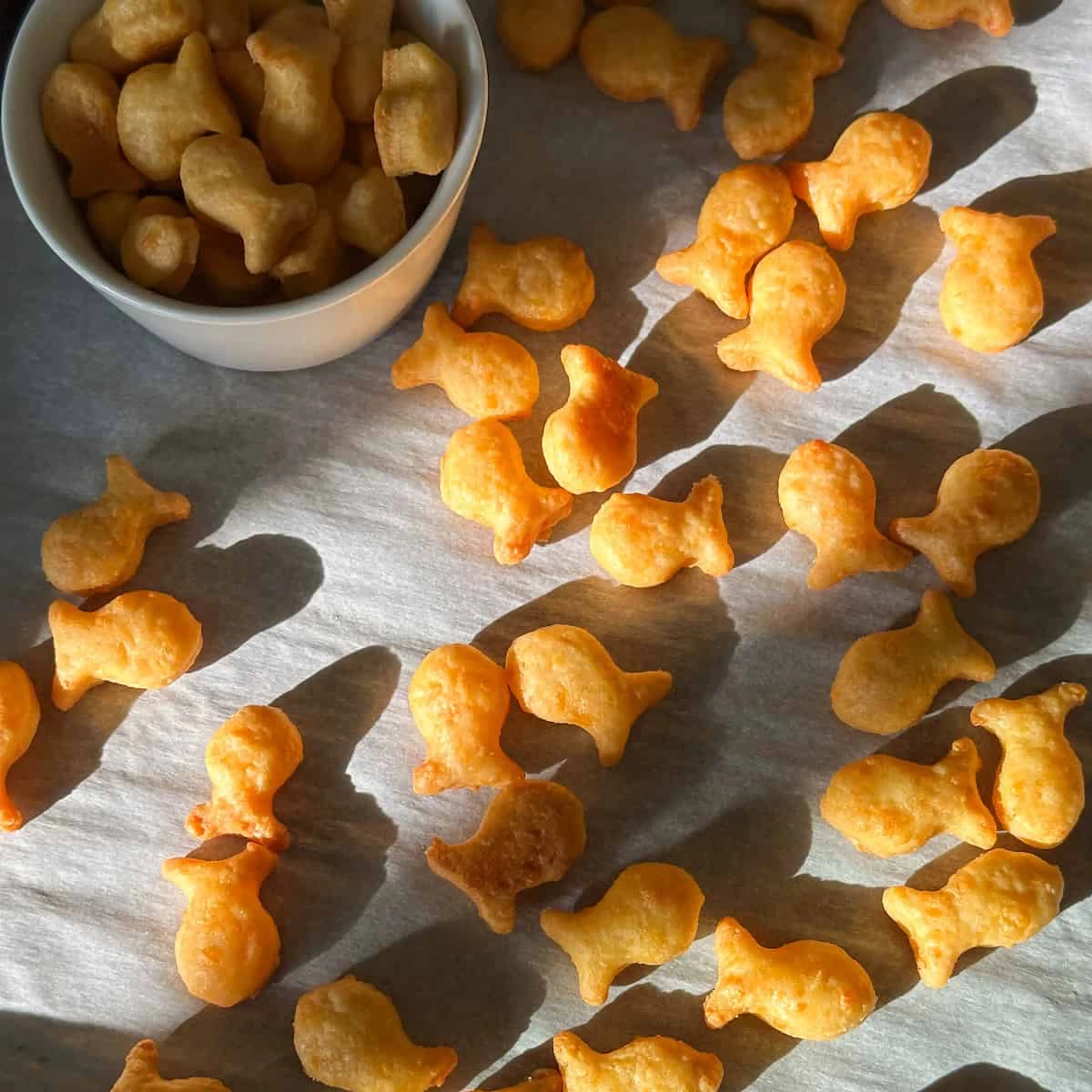 Sourdough Cheddar Crackers