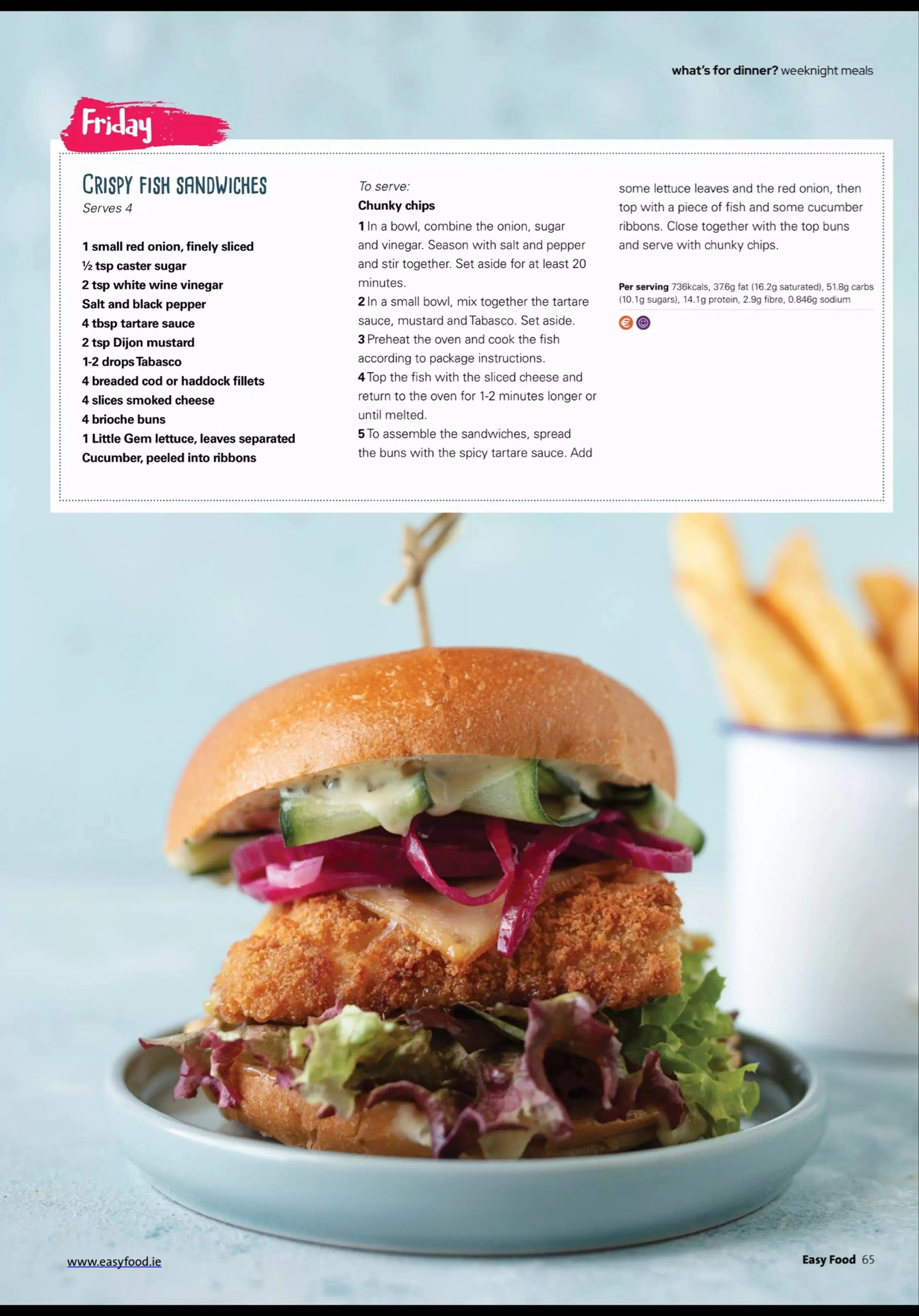 CRISPY FISH SANDWICHES