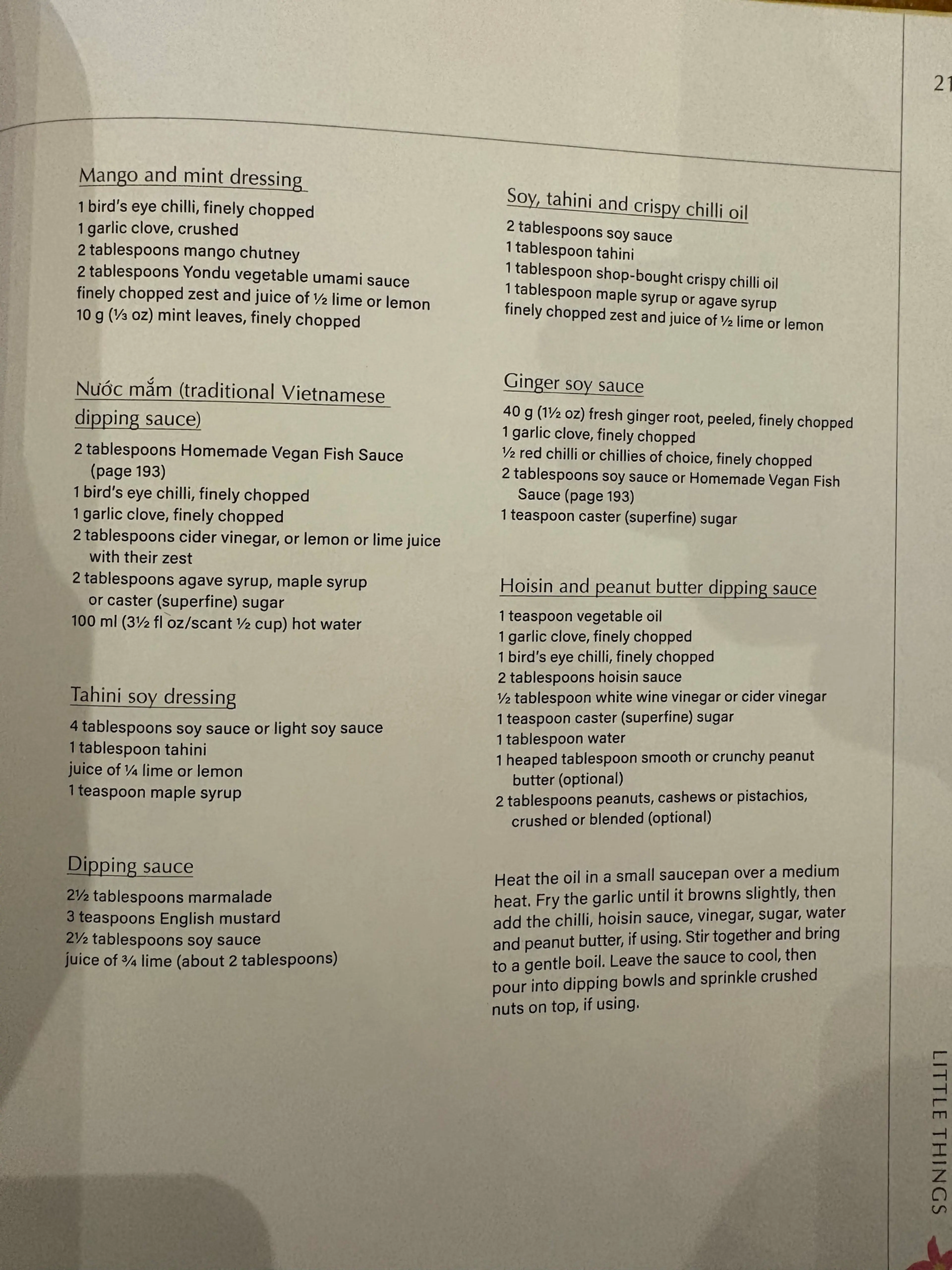 Vietnamese Sauces And Dressings