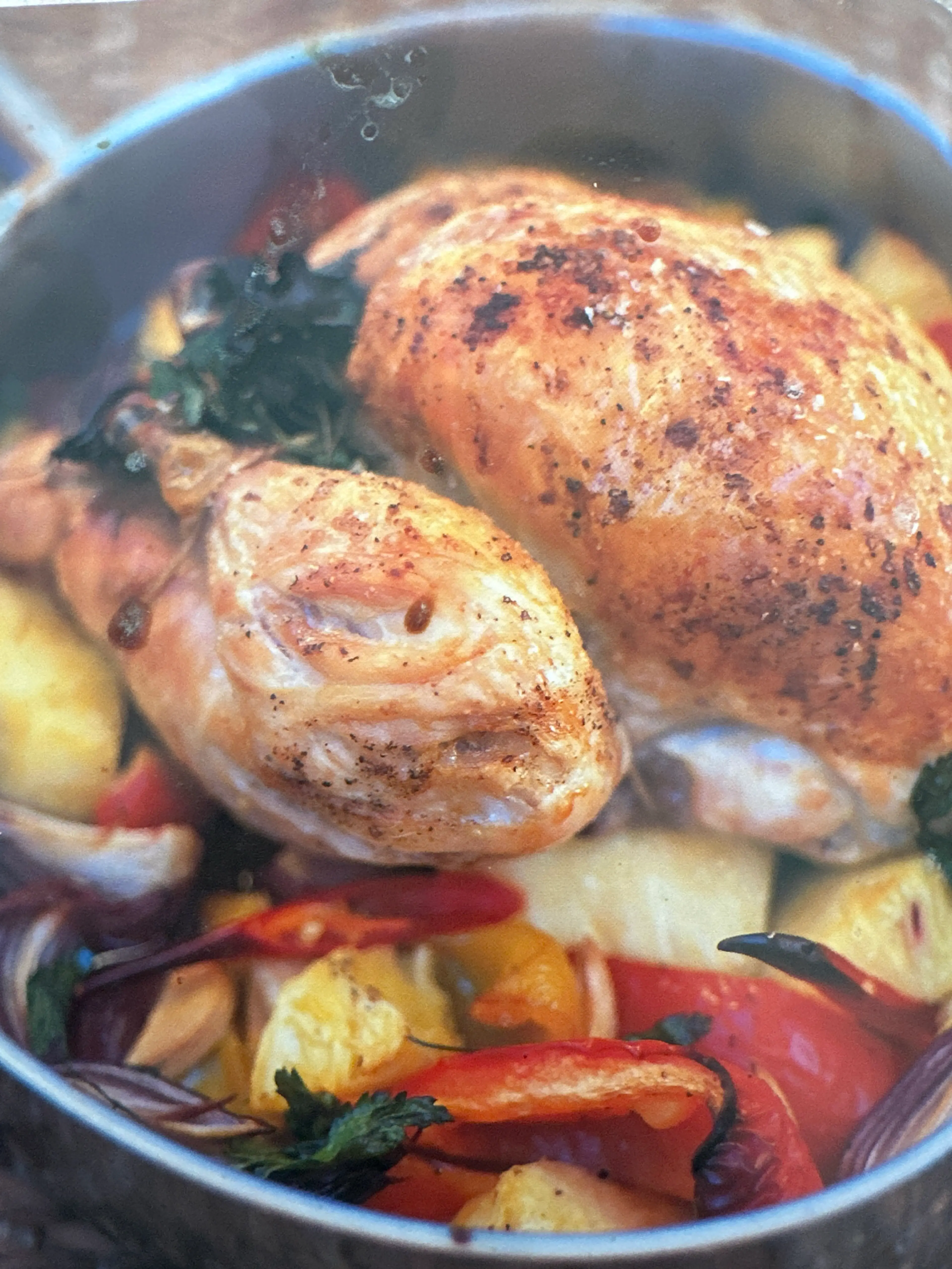 Pot-roasted Chicken with Sweet and Sour Sauce