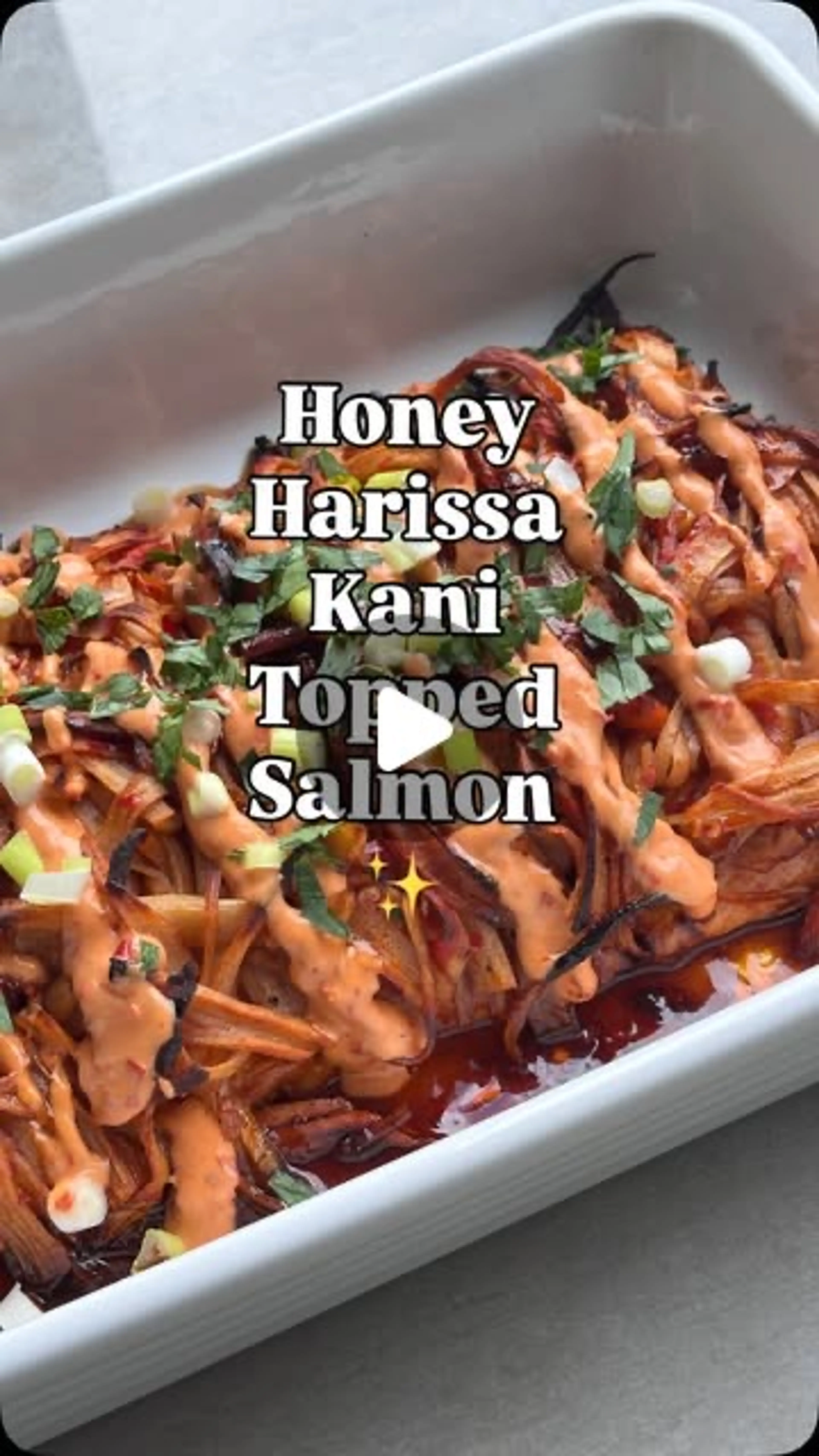 Honey Harissa Kani Salmon Recipe