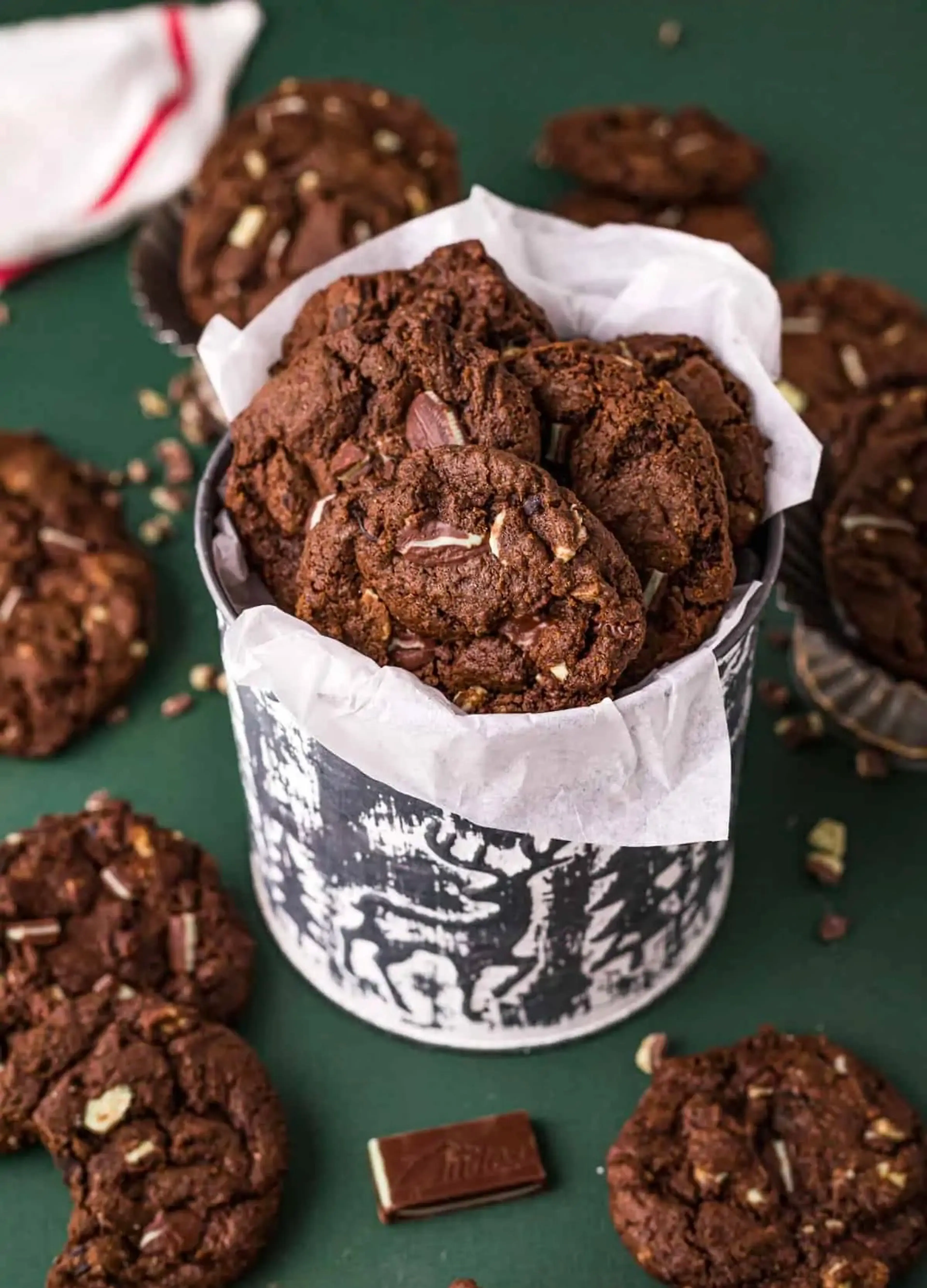 Chocolate Andes Mint Cookies