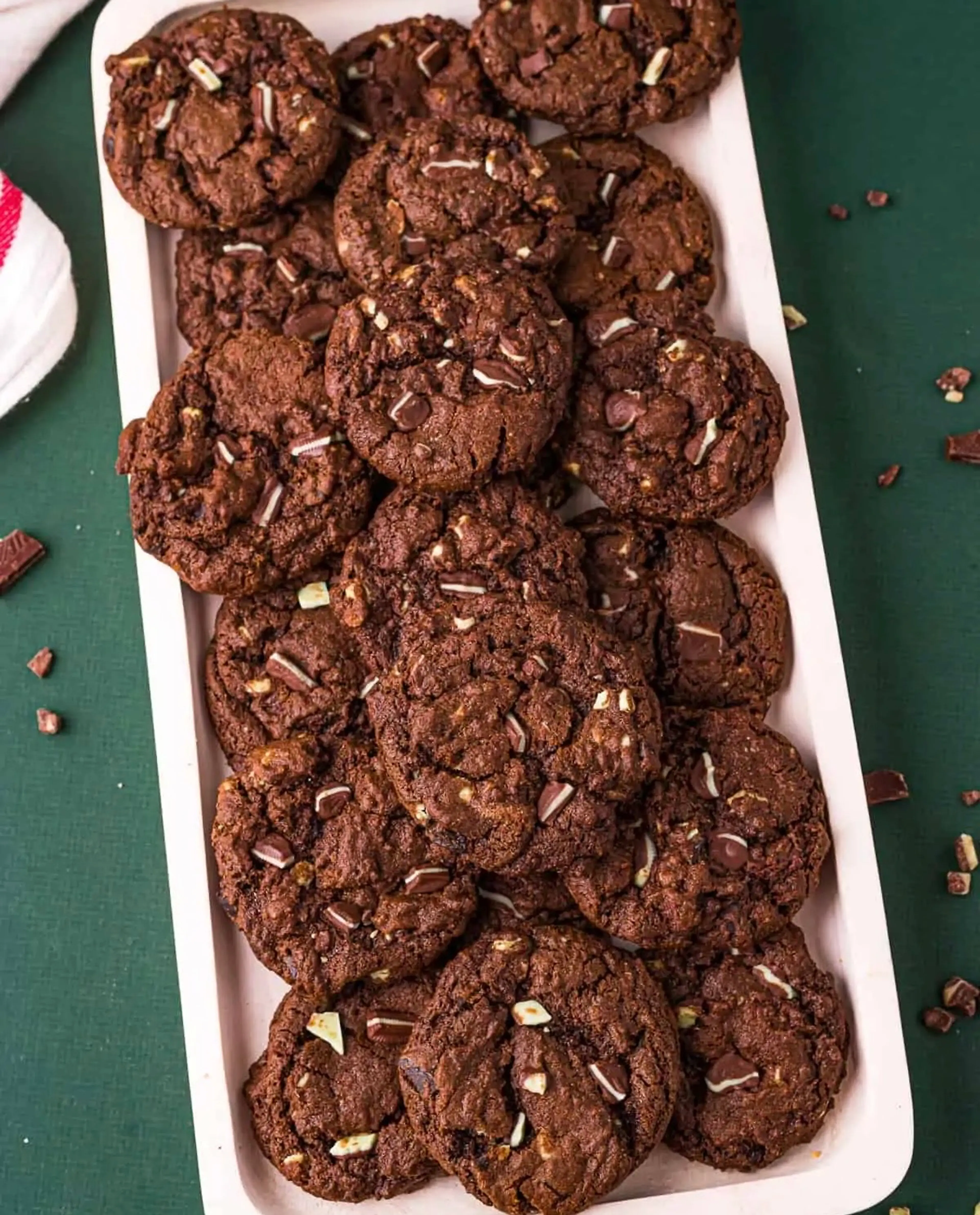 Chocolate Andes Mint Cookies