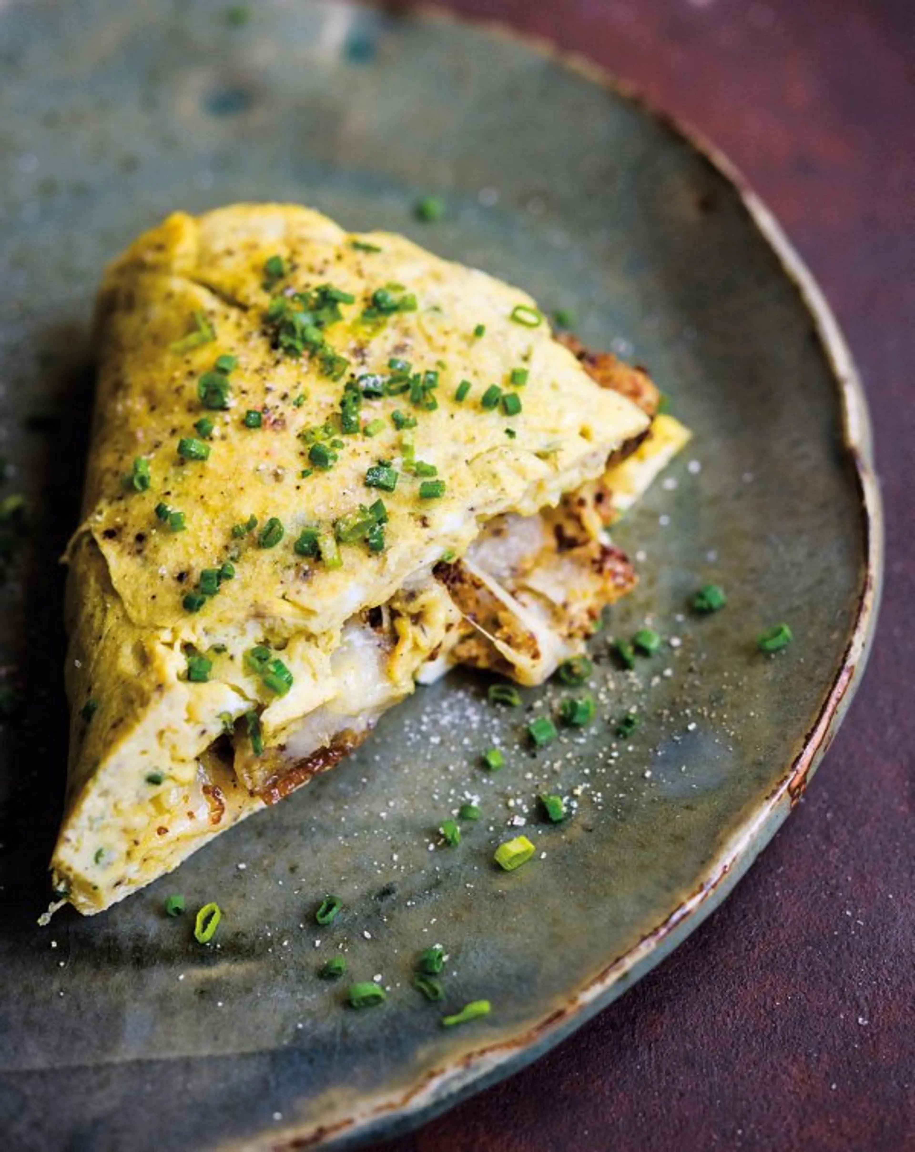 Gruyère and Chive Omelet