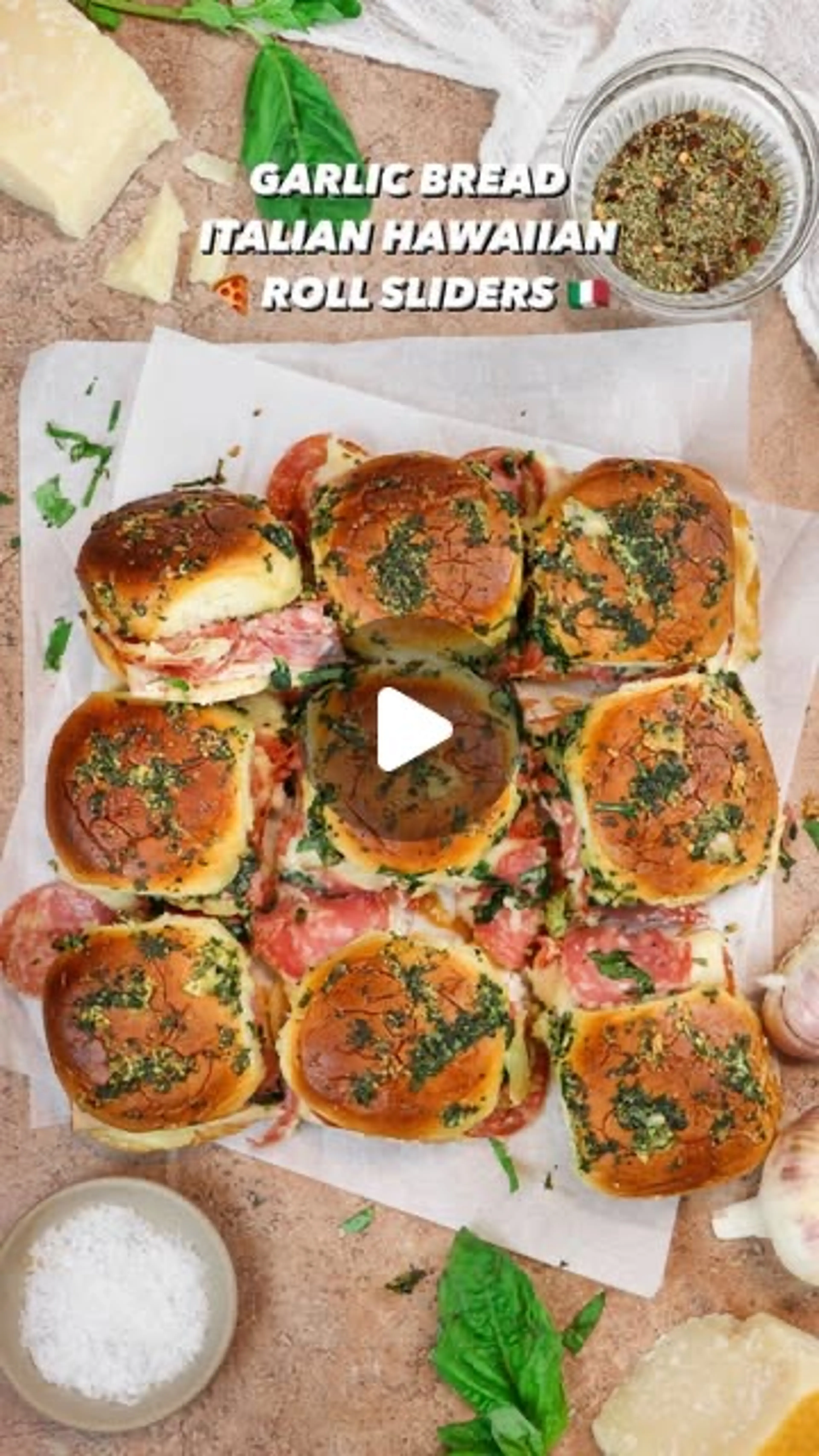 Garlic Bread Italian Sliders
