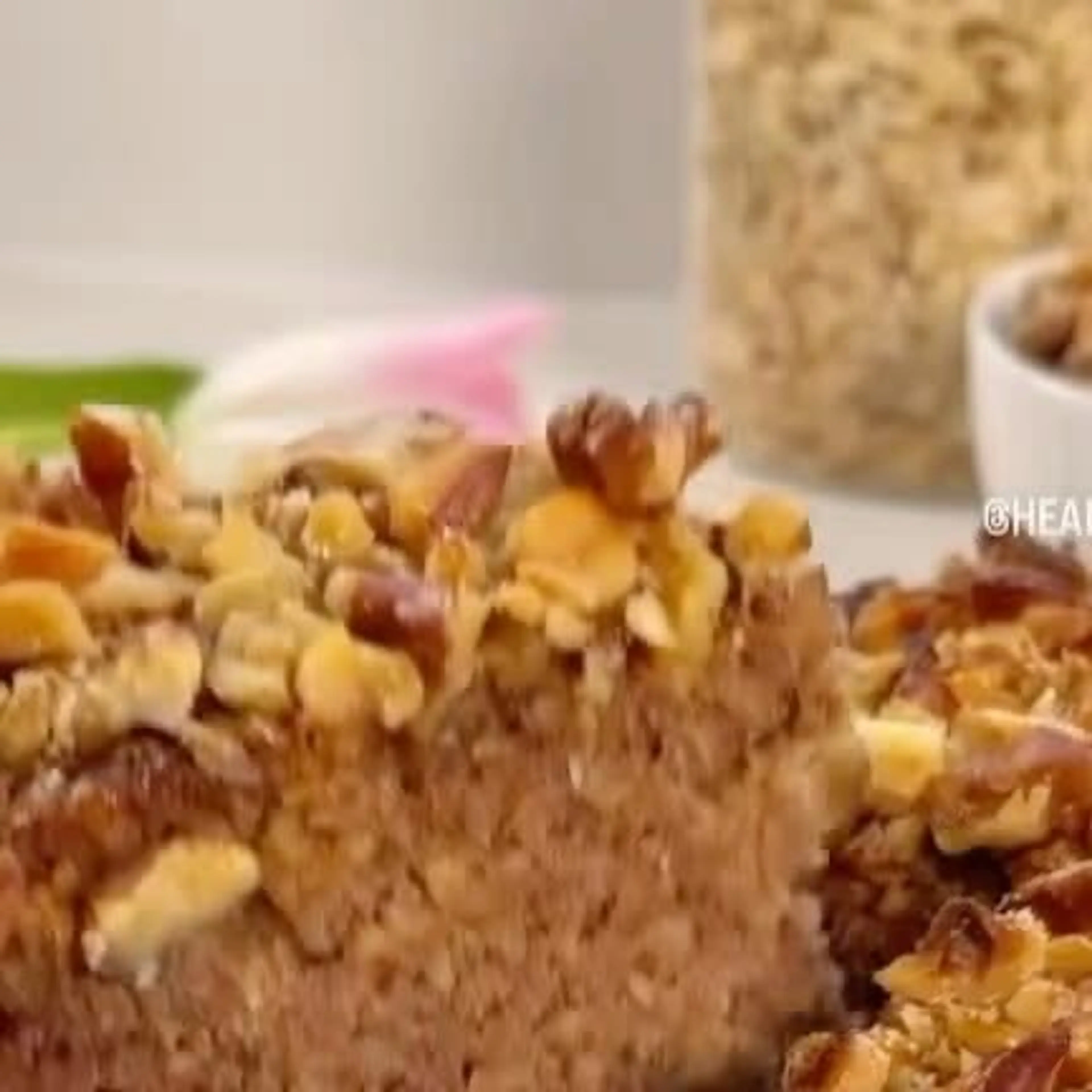 Healthy Date & Walnut Cake