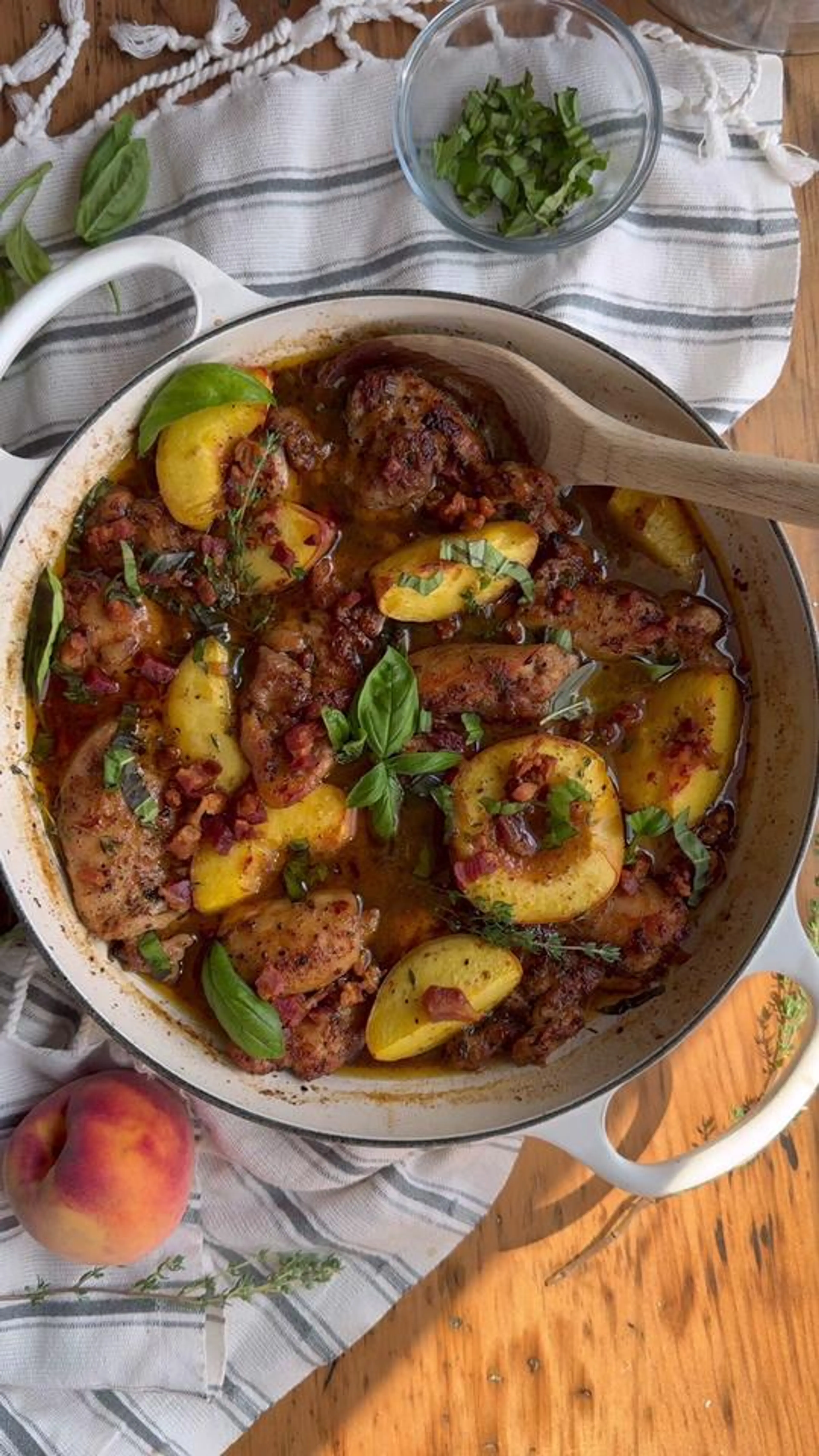Honey Butter Peach Chicken. a Gorgeous Early Fall Recipe for