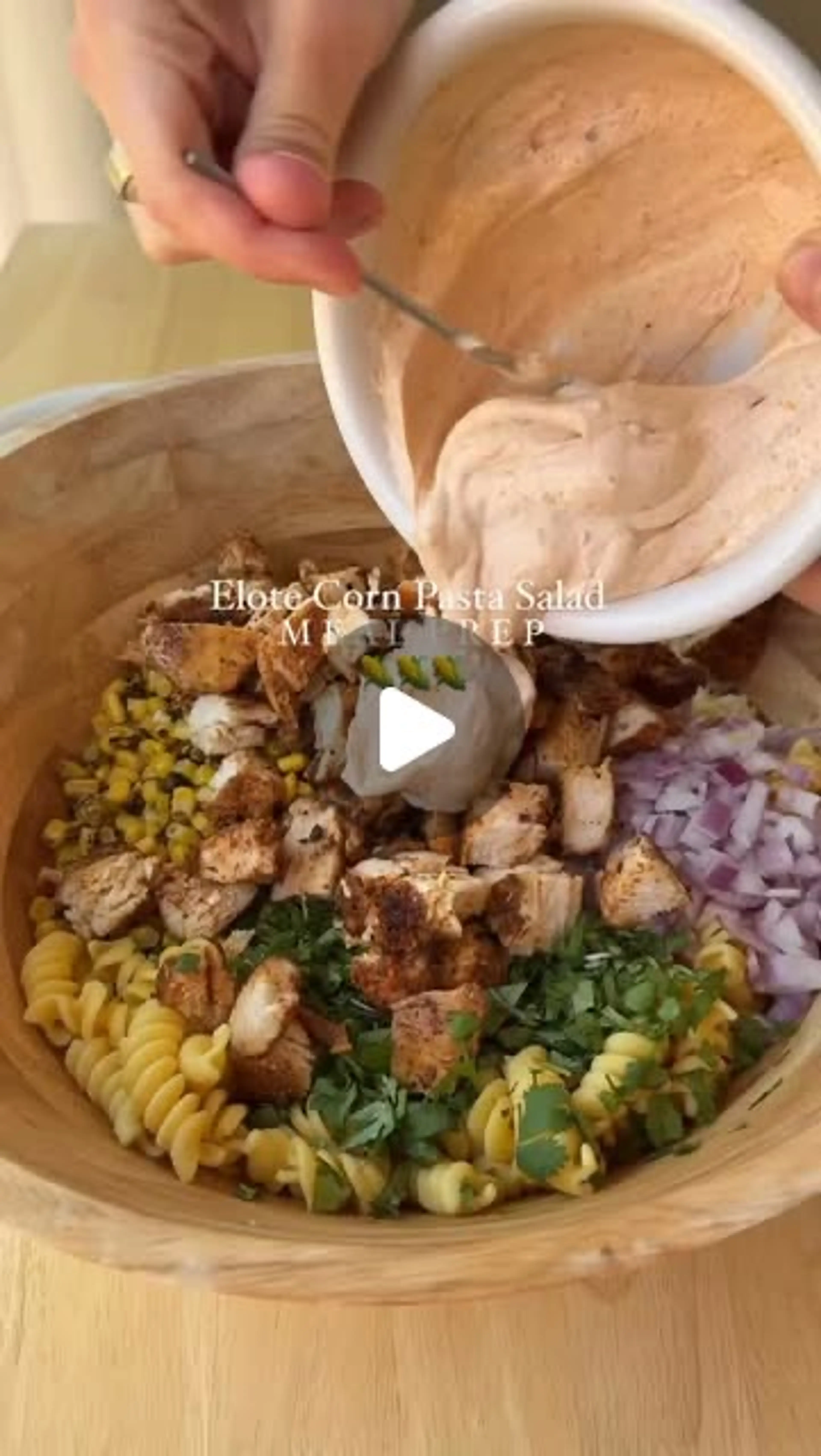 Elote Corn Pasta Salad Meal Prep