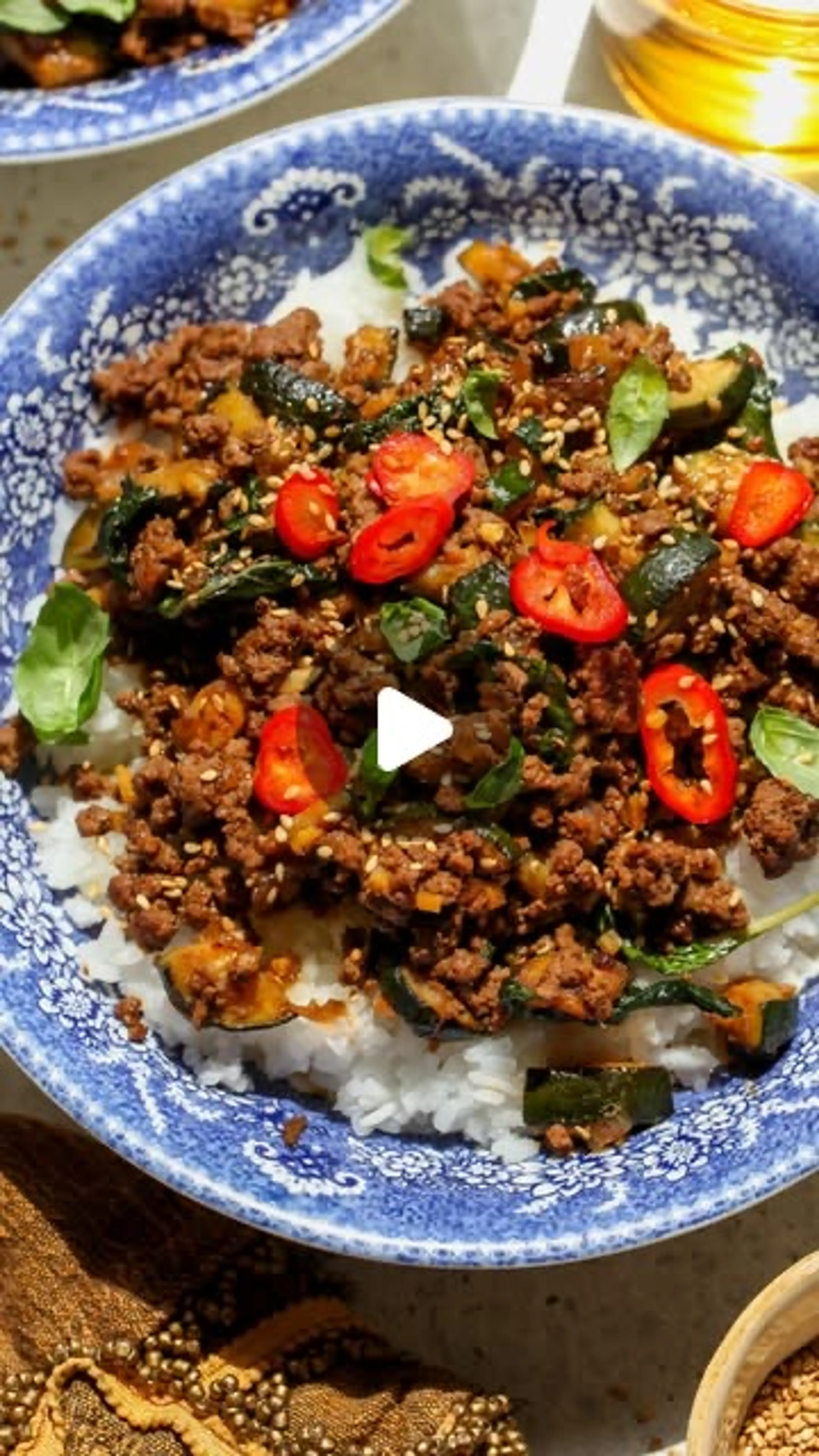 30 Minute Ginger-basil Beef & Zucchini Skillet. a Super-sati