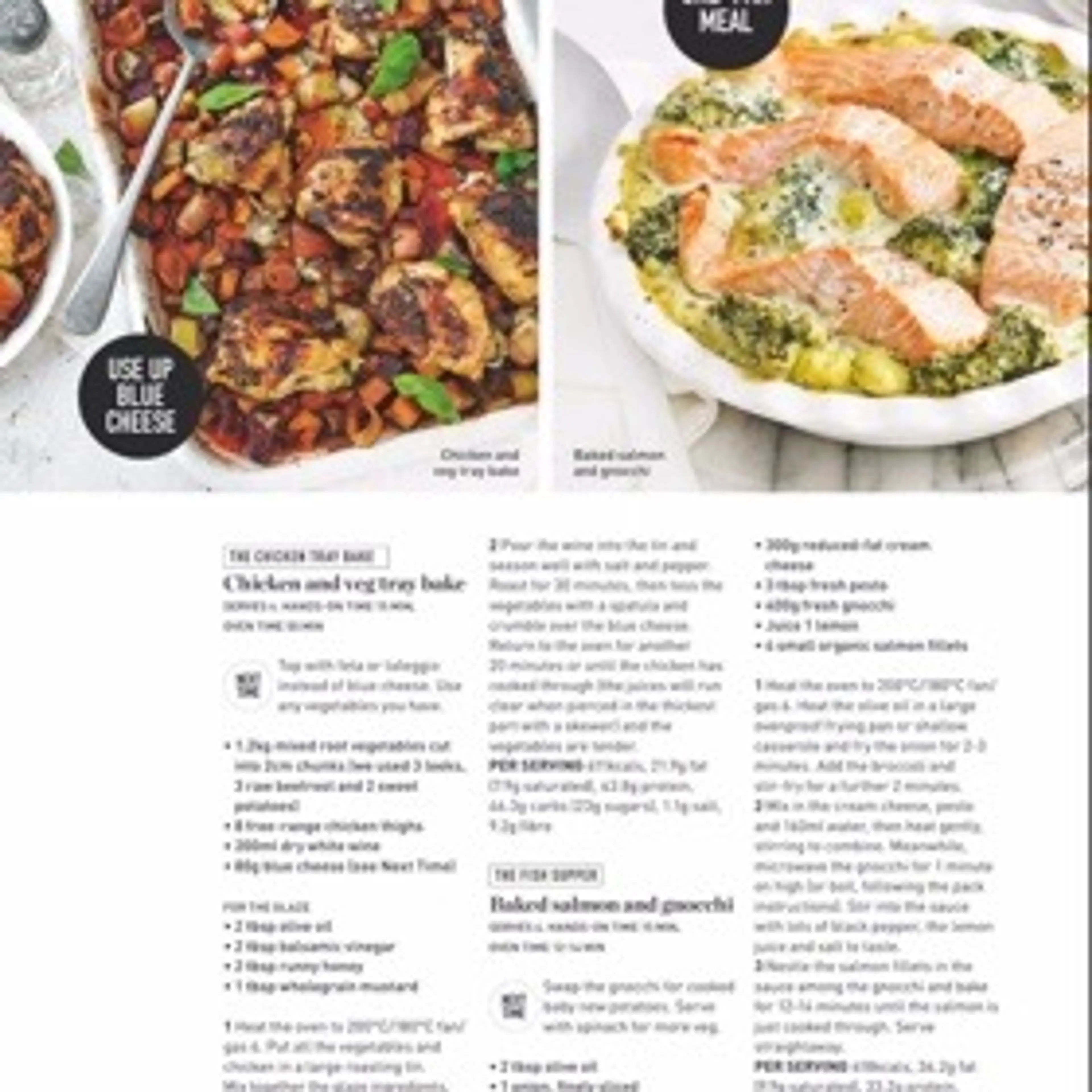 Chicken and veg tray bake