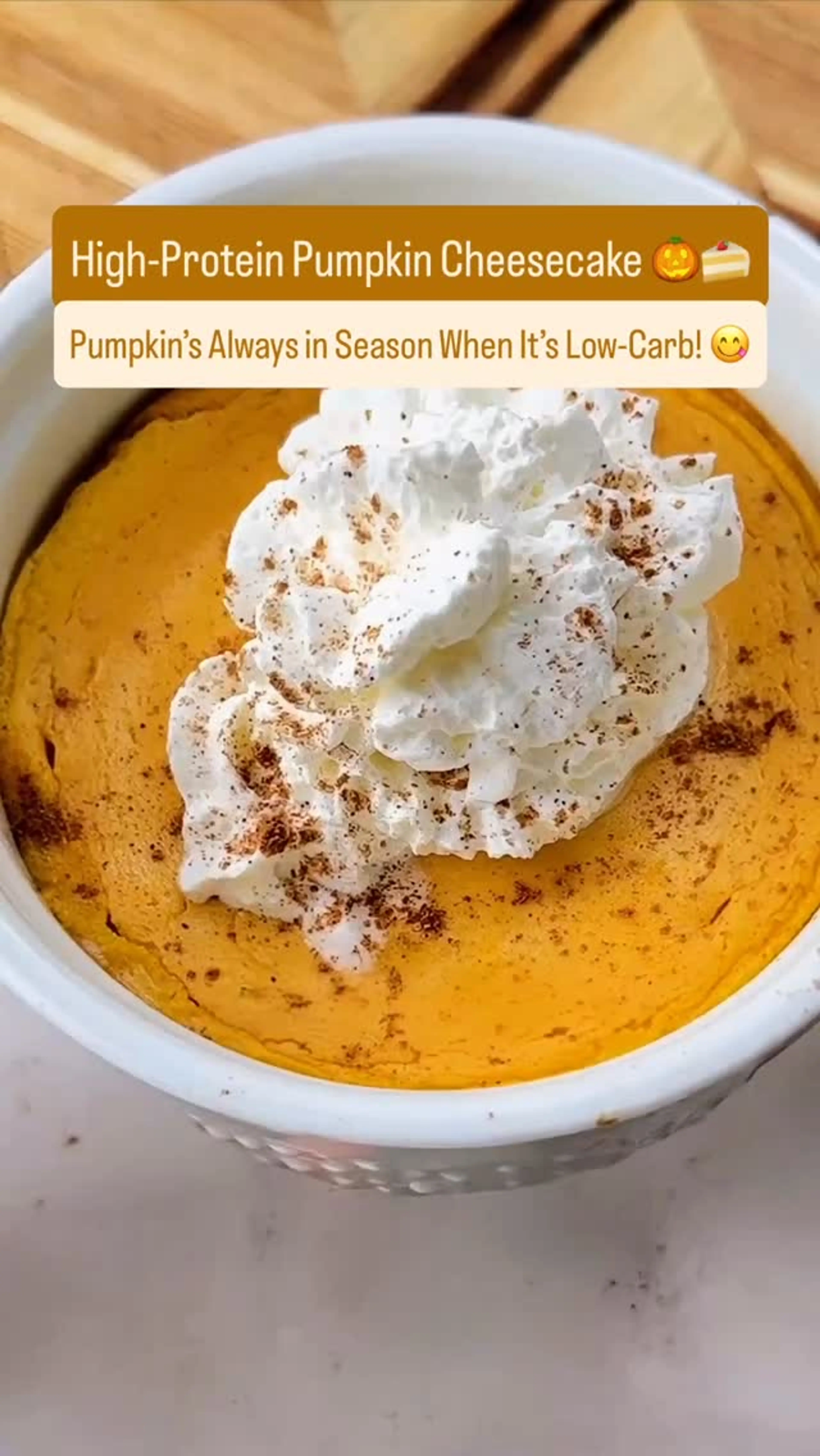 High-protein Pumpkin Cheesecake