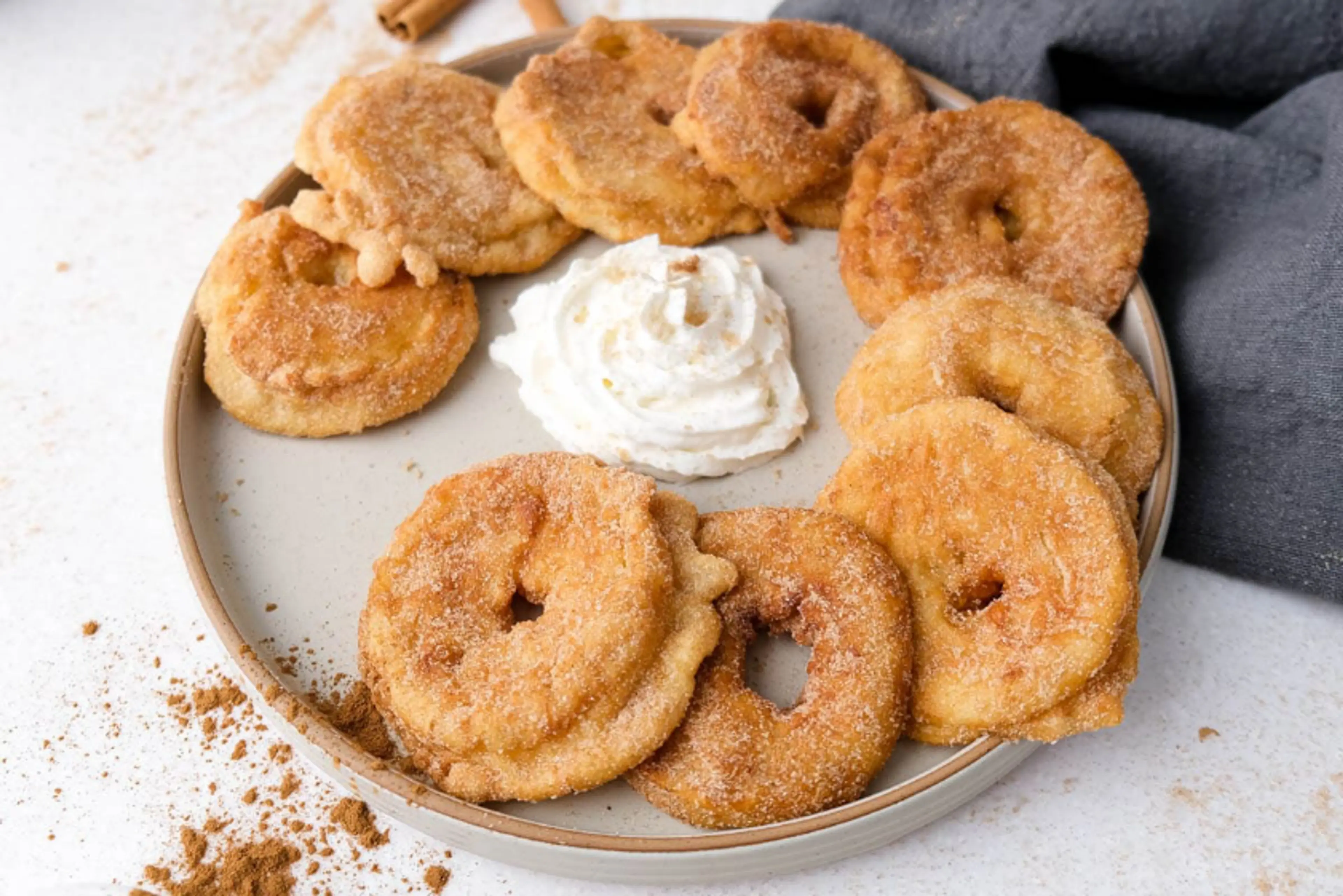 Apfelküchle (German Fried Apple Rings)